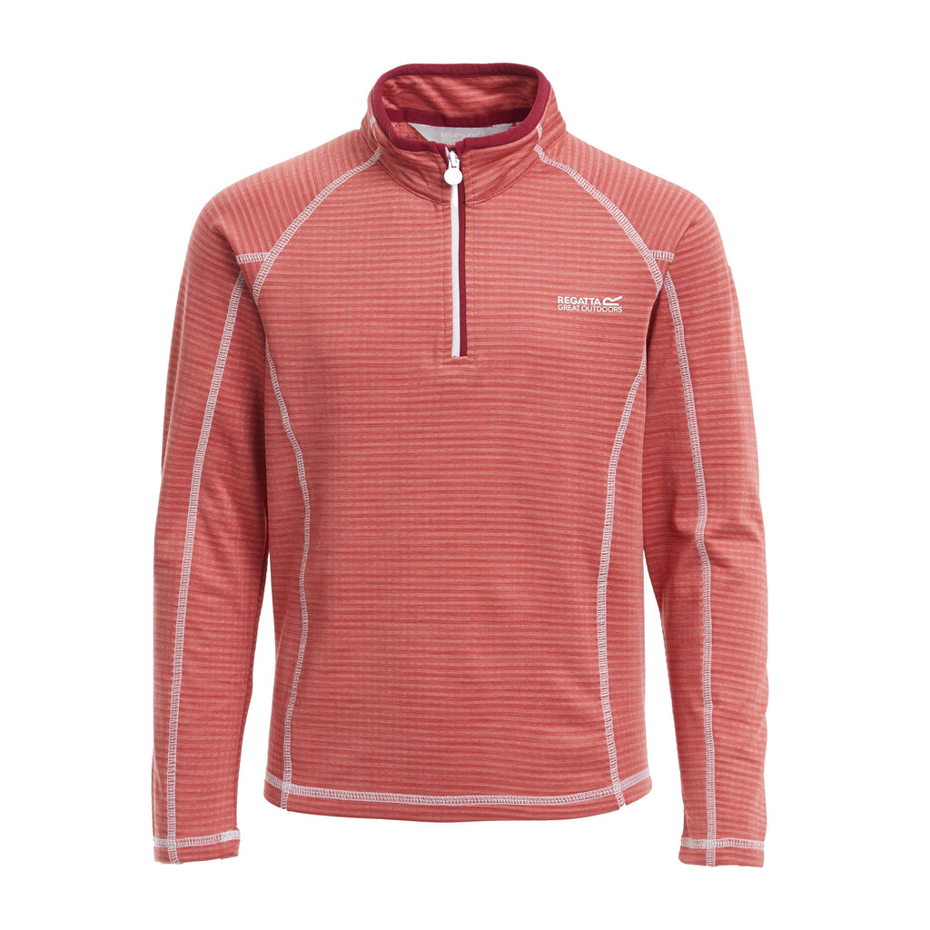 Kids Berley Half Zip Top Mineral Red