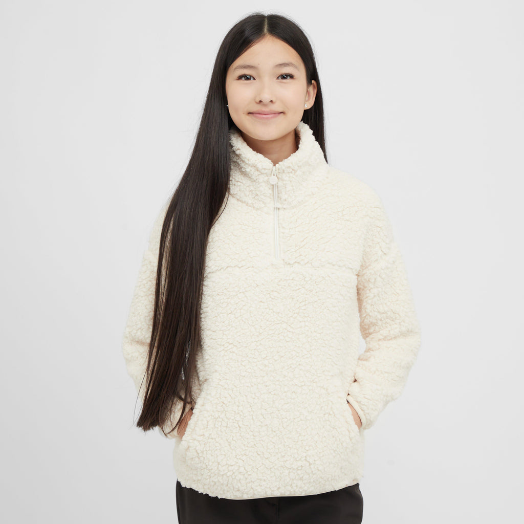 Kids Kaliza Half Zip Fleece Light Vanilla