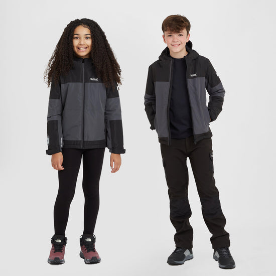 Kids Beamz IV Waterproof Jacket Seal Grey Black