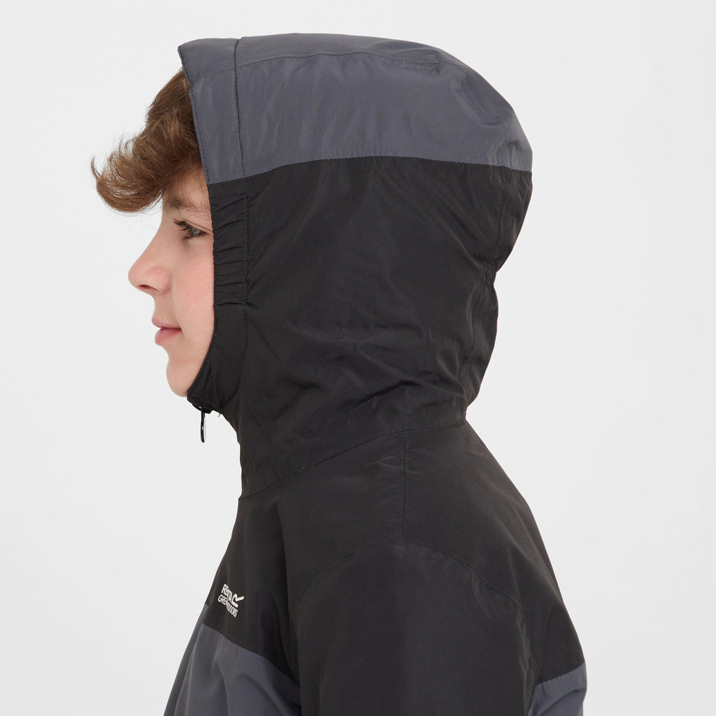 Kids Beamz IV Waterproof Jacket Seal Grey Black