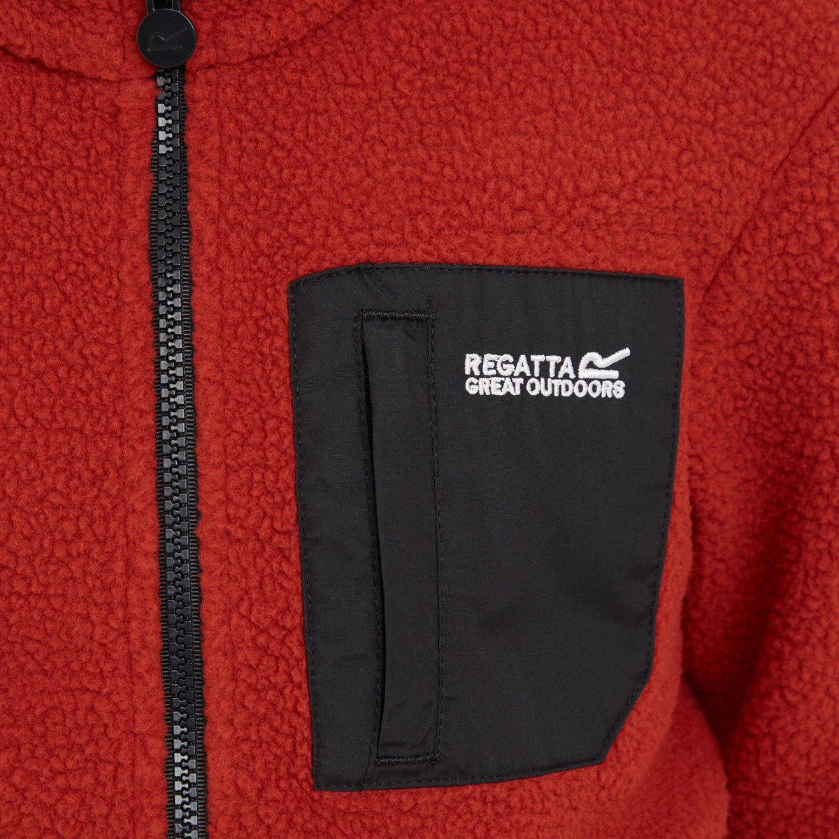 Kids Frankie Full Zip Fleece Red Ochre