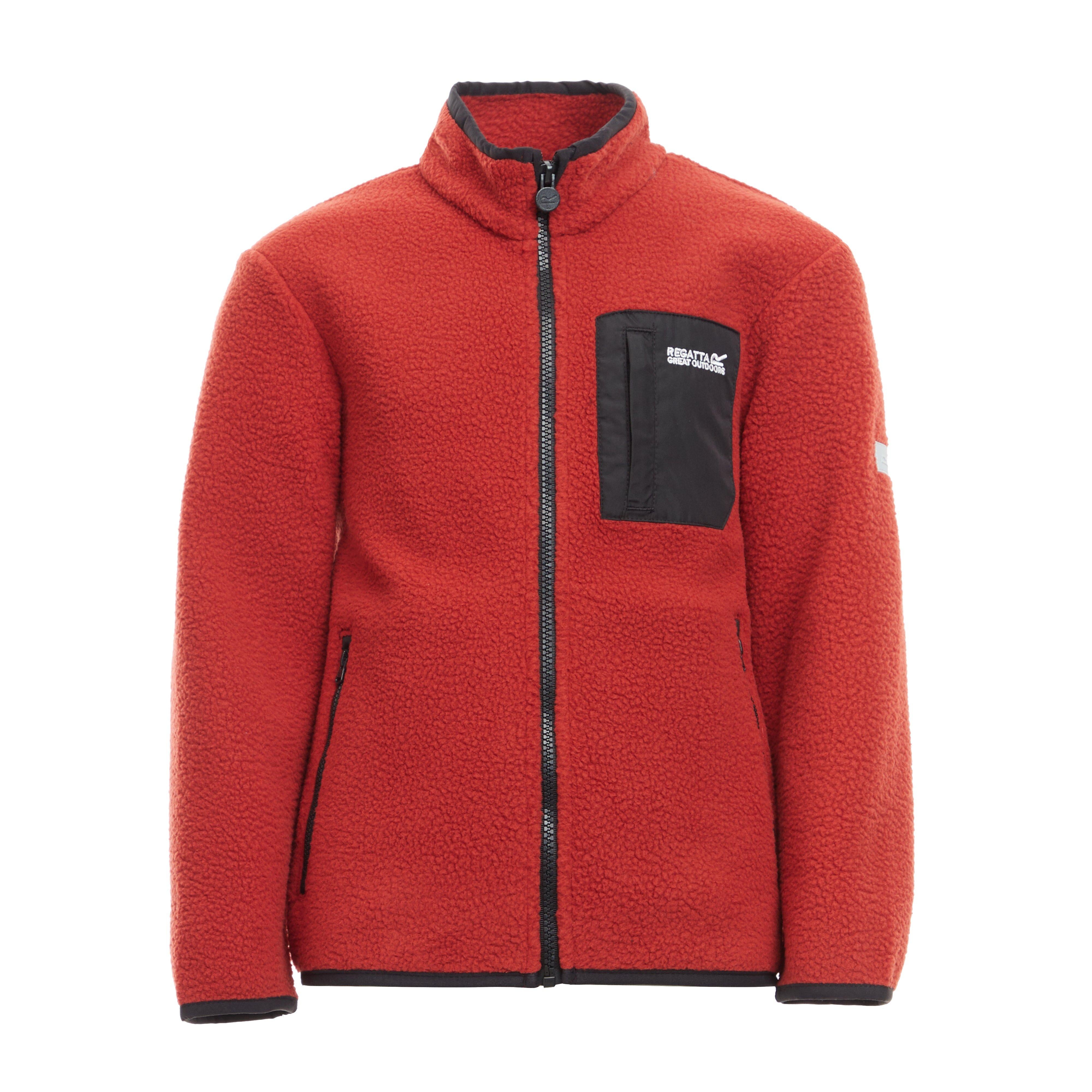 Kids Frankie Full Zip Fleece Red Ochre