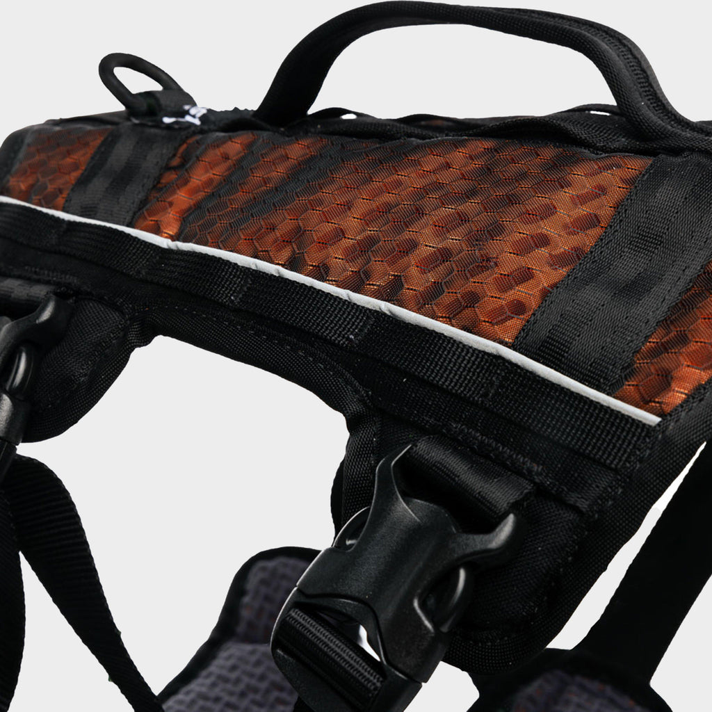Rock Harness Long Black/Orange