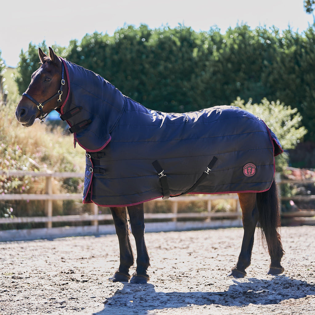 Original 100g Combo Neck Stable Rug Black/Wine