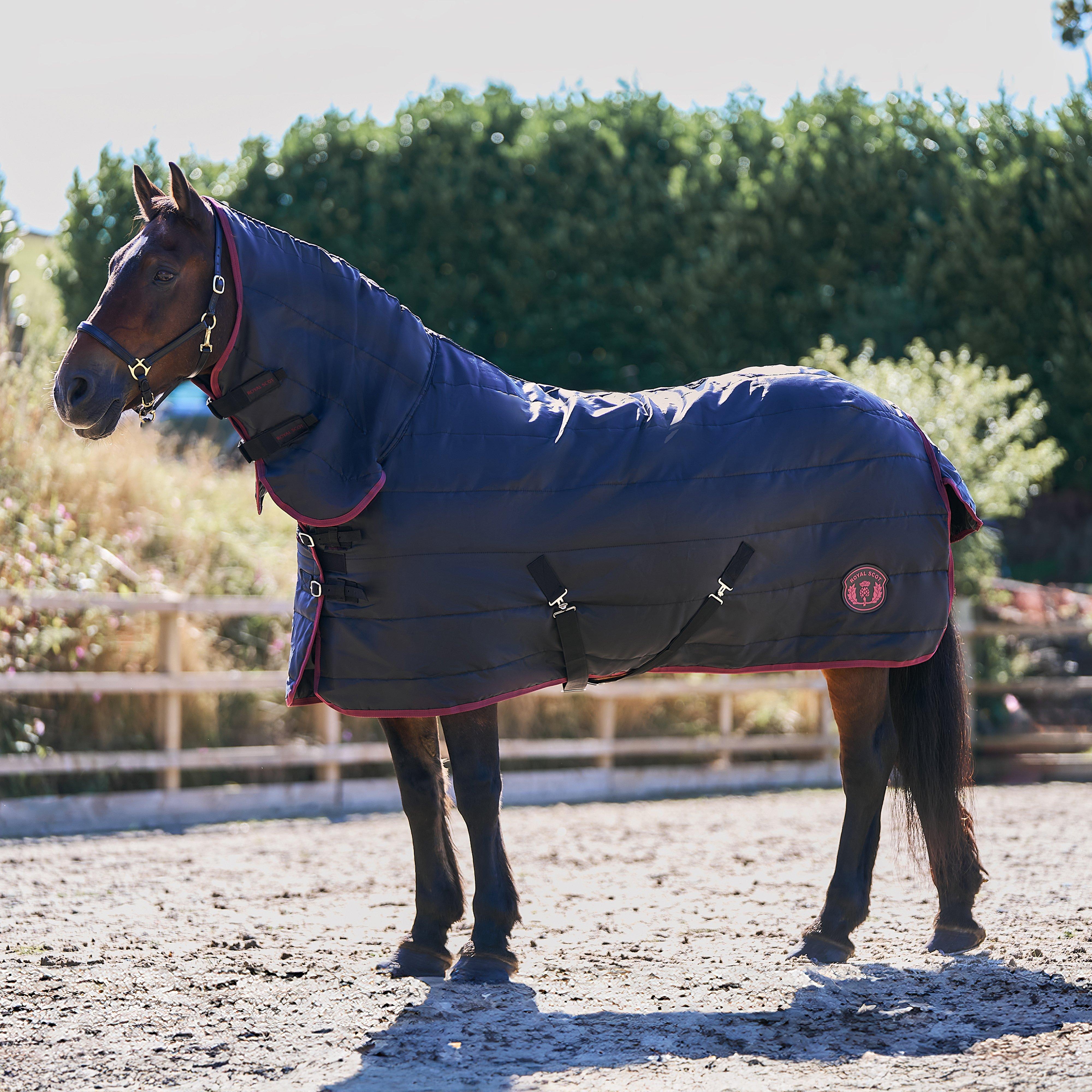 Original 100g Combo Neck Stable Rug Black/Wine