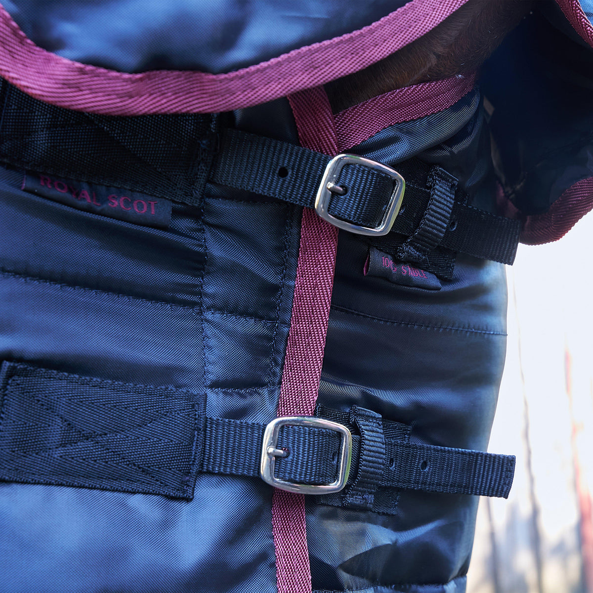 Original 100g Combo Neck Stable Rug Black/Wine