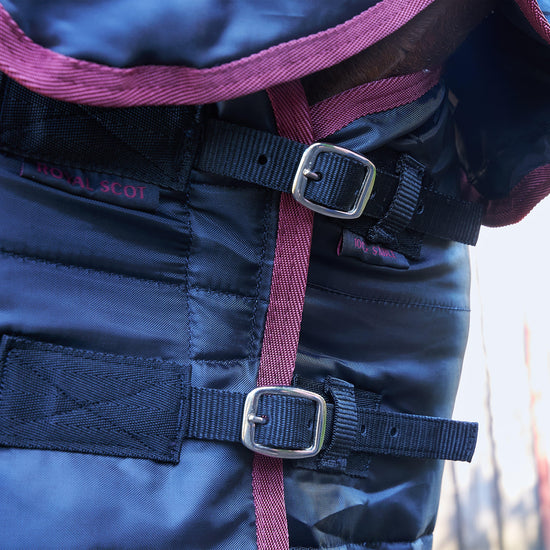 Original 100g Combo Neck Stable Rug Black/Wine