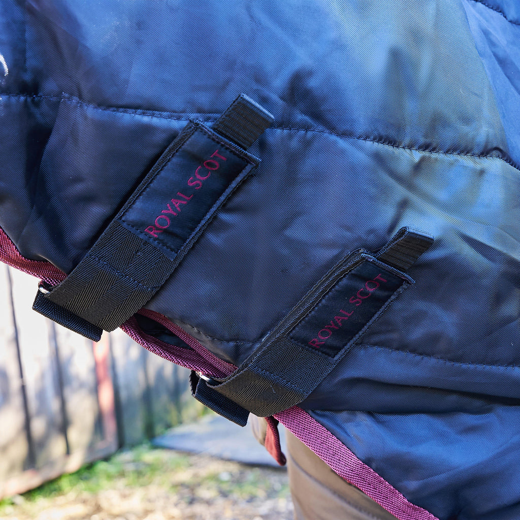 Original 100g Combo Neck Stable Rug Black/Wine