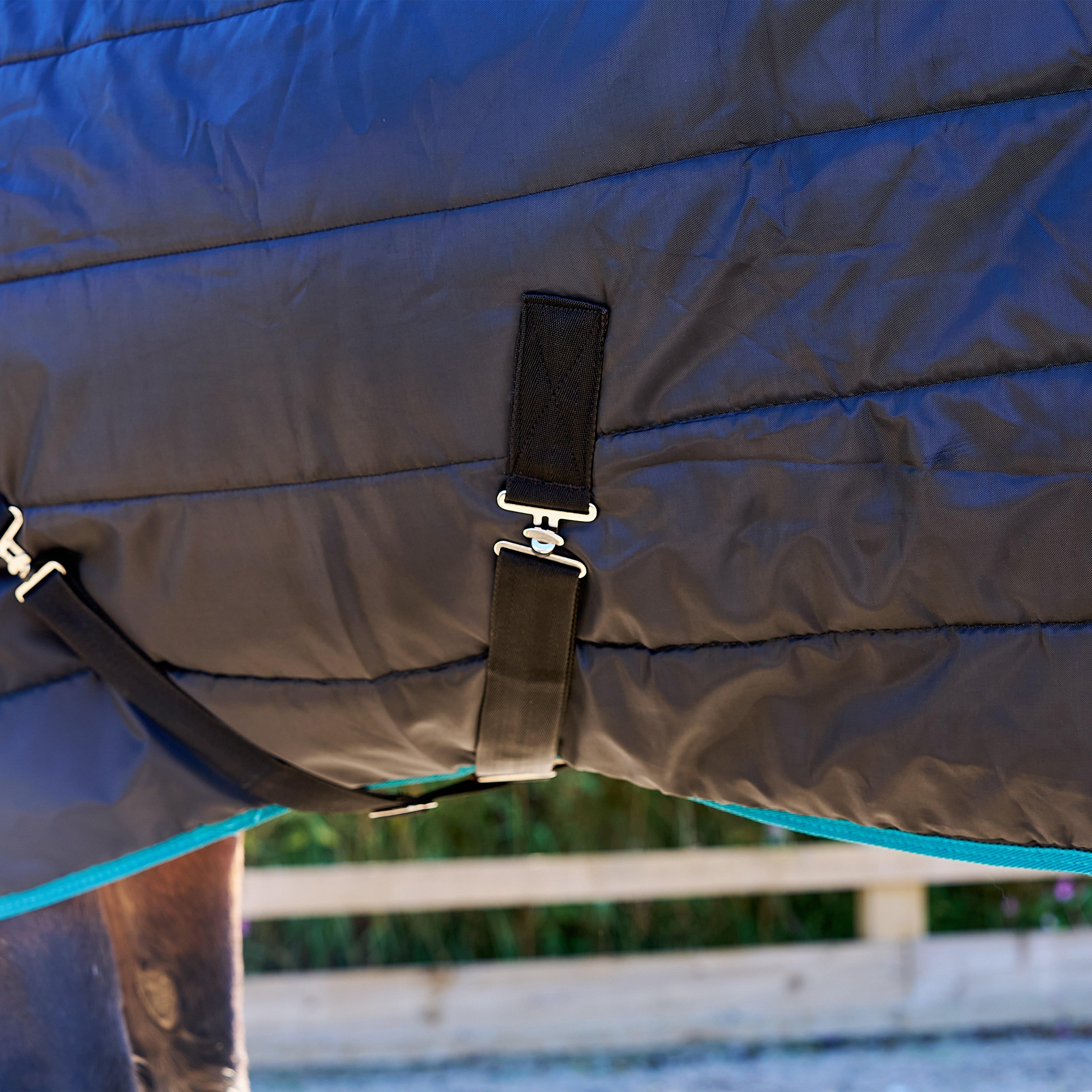 Original 250g Mediumweight Detach-A-Neck Stable Rug Black/Ocean