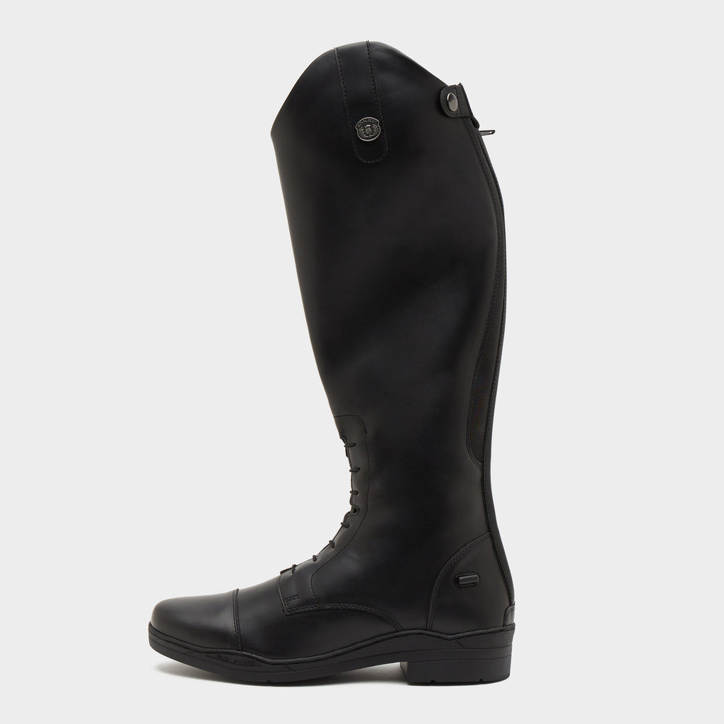 Mens Annan Long Riding Boots Black