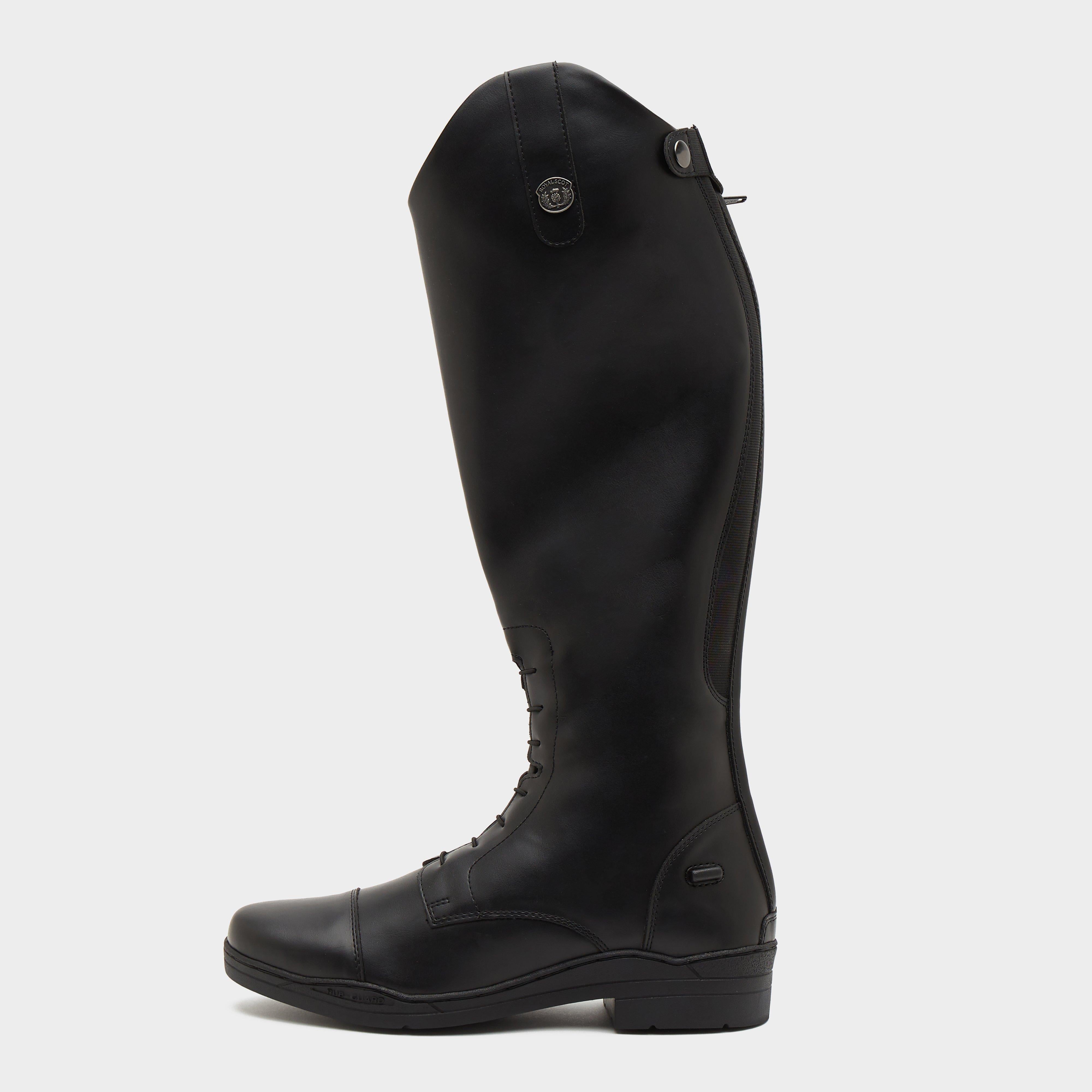 Mens Annan Long Riding Boots Black