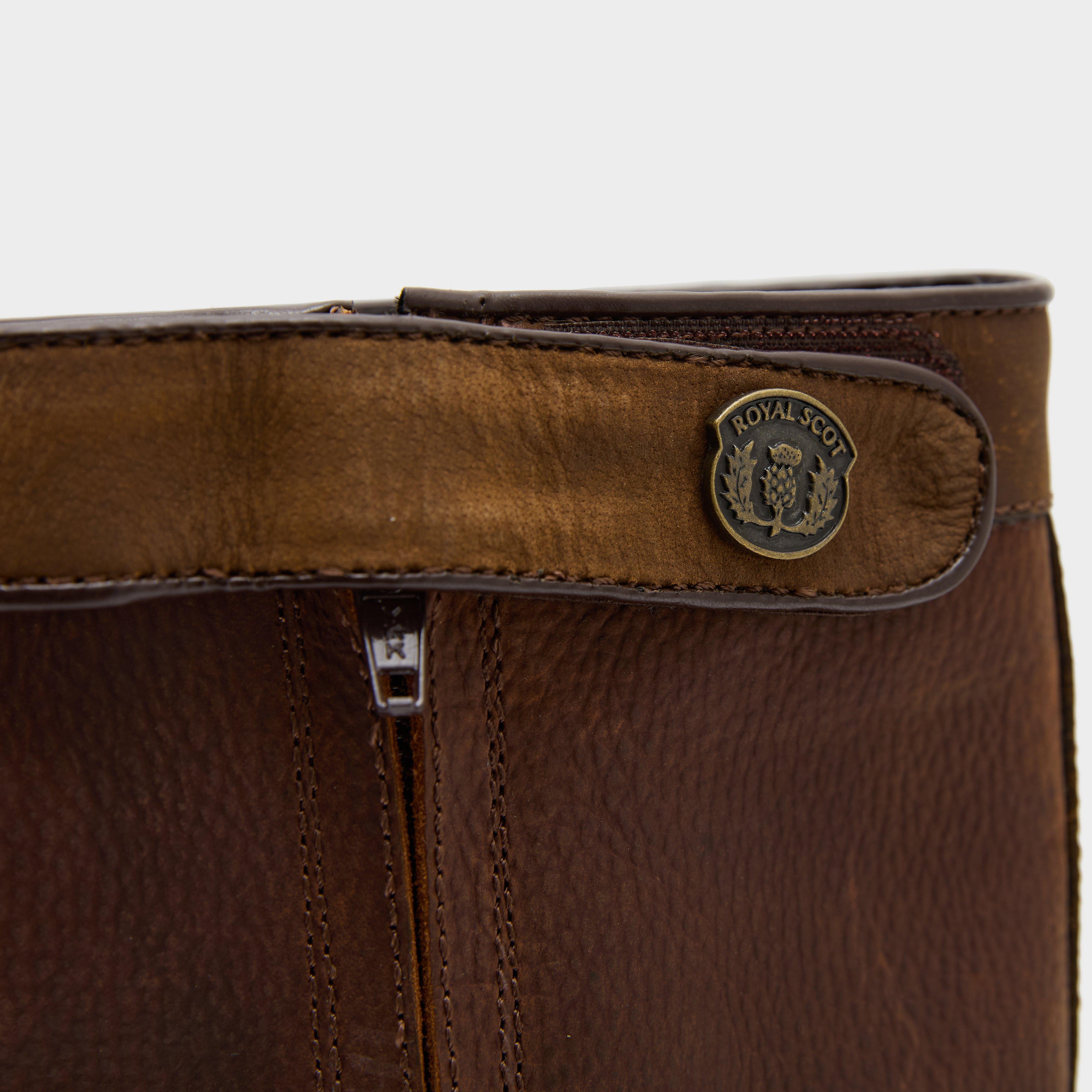 Womens Alexandria Zipped Country Boots Brown