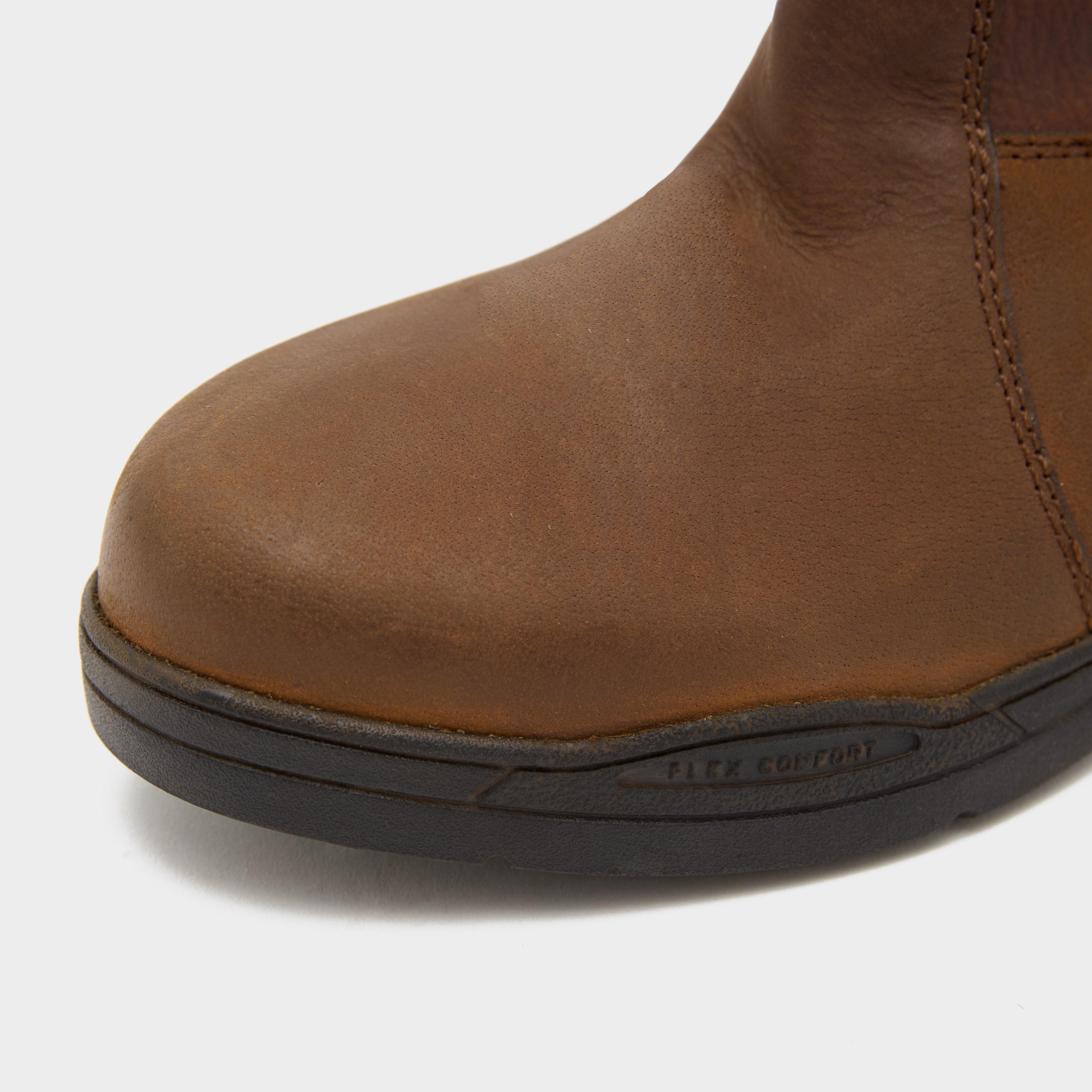 Womens Alexandria Zipped Country Boots Brown