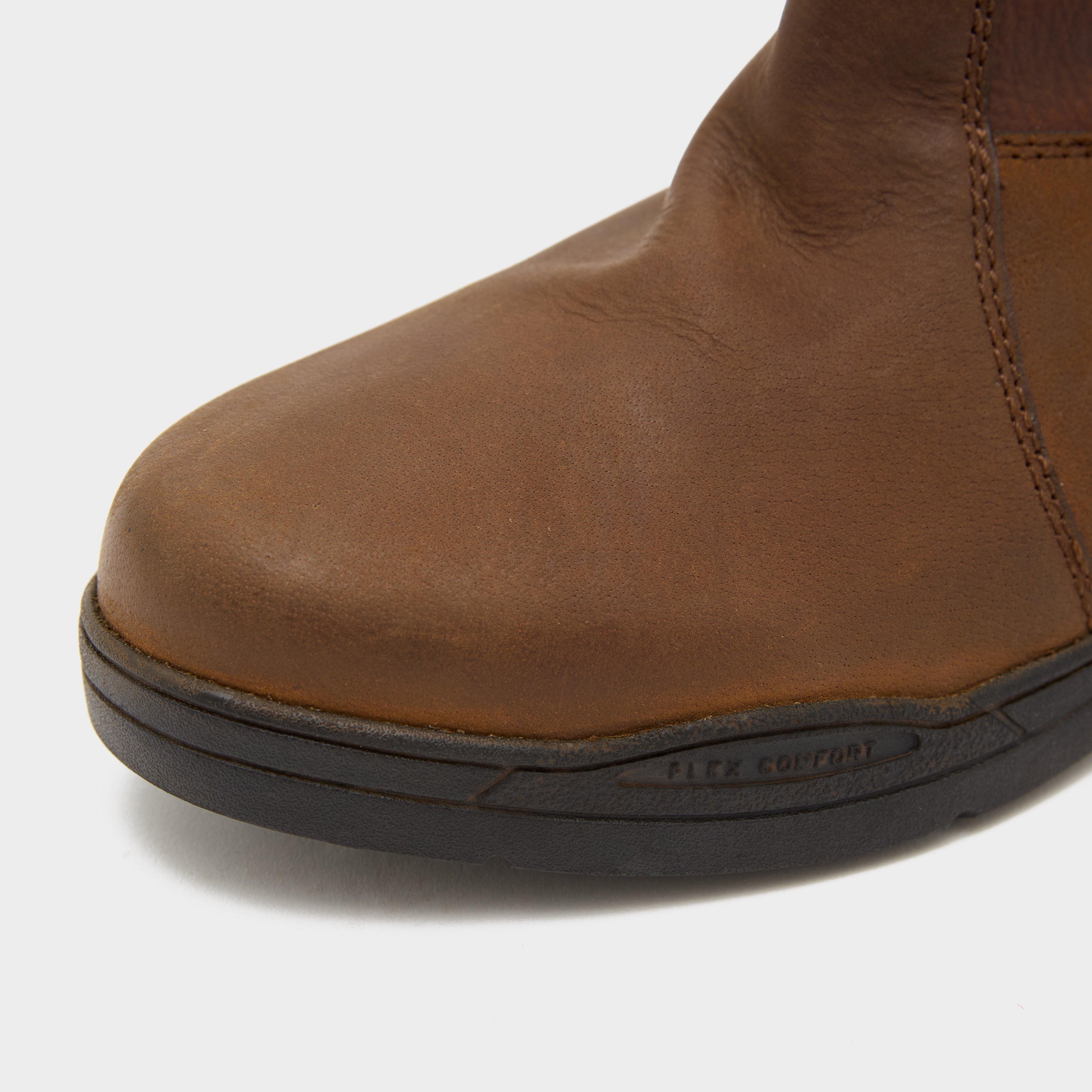 Womens Alexandria Zipped Country Boots Brown