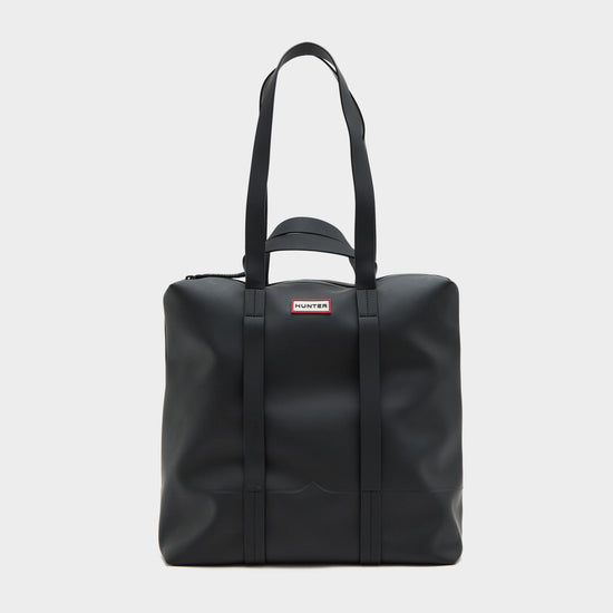 Rubberised Large Tote Bag Black