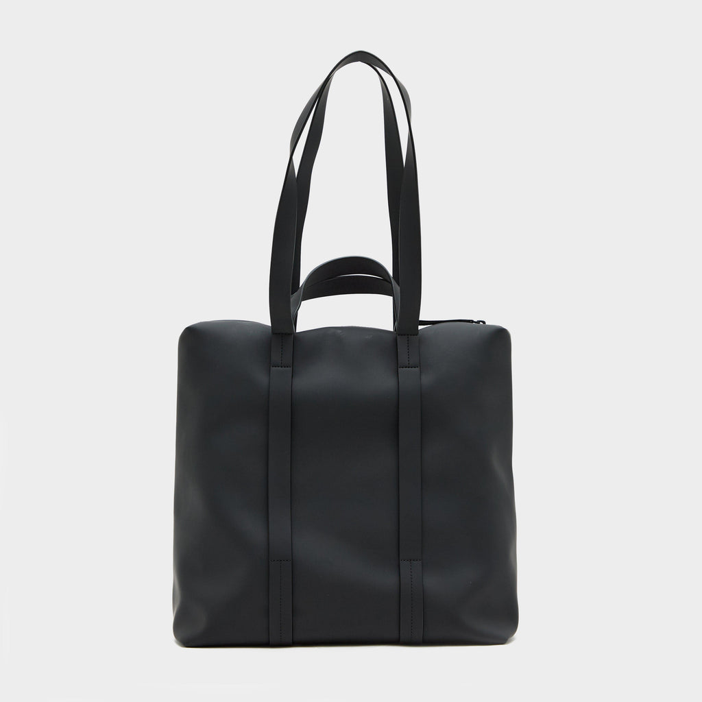 Rubberised Large Tote Bag Black