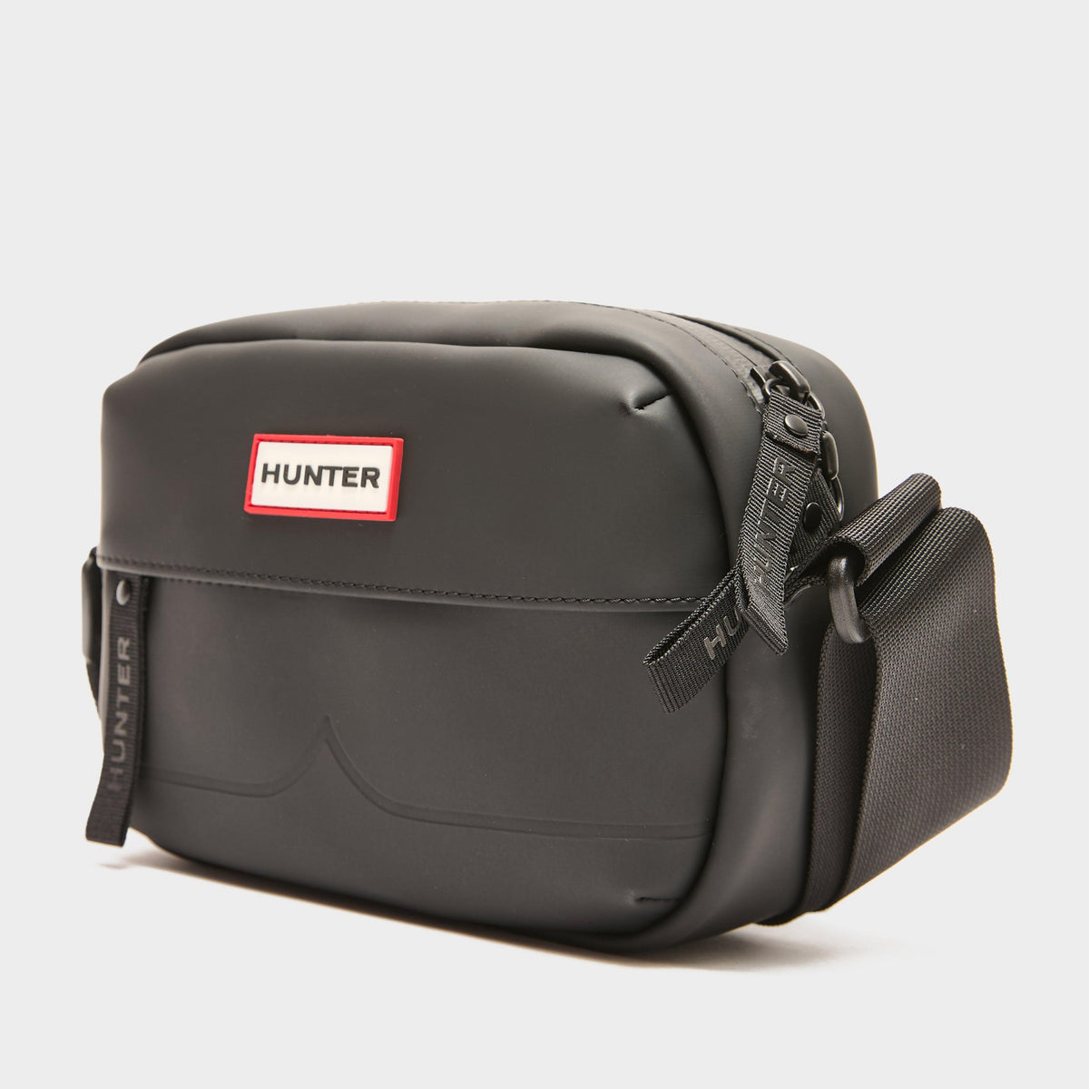 Rubberised Mini Crossbody Black