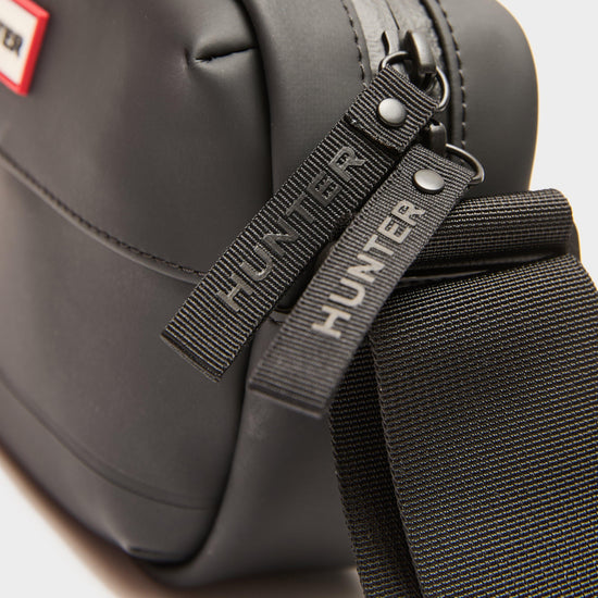 Rubberised Mini Crossbody Black