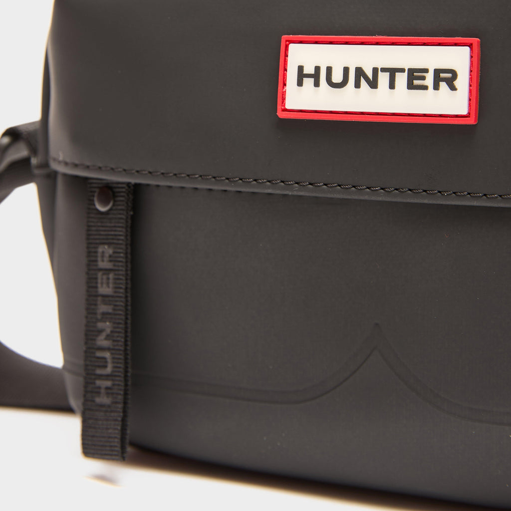 Rubberised Mini Crossbody Black