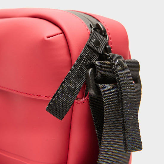 Rubberised Mini Crossbody Military Red