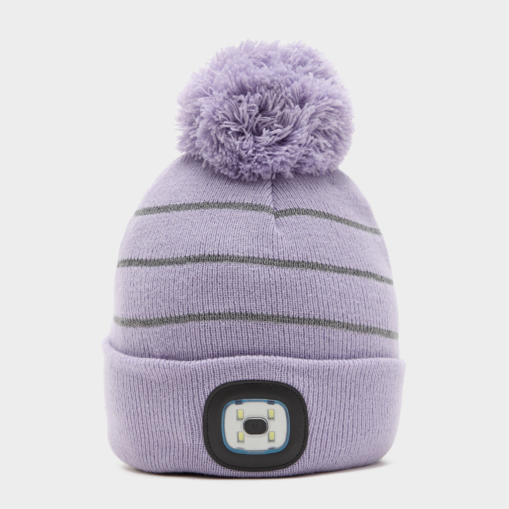 Kids Alva LED Pom Hat Lilac