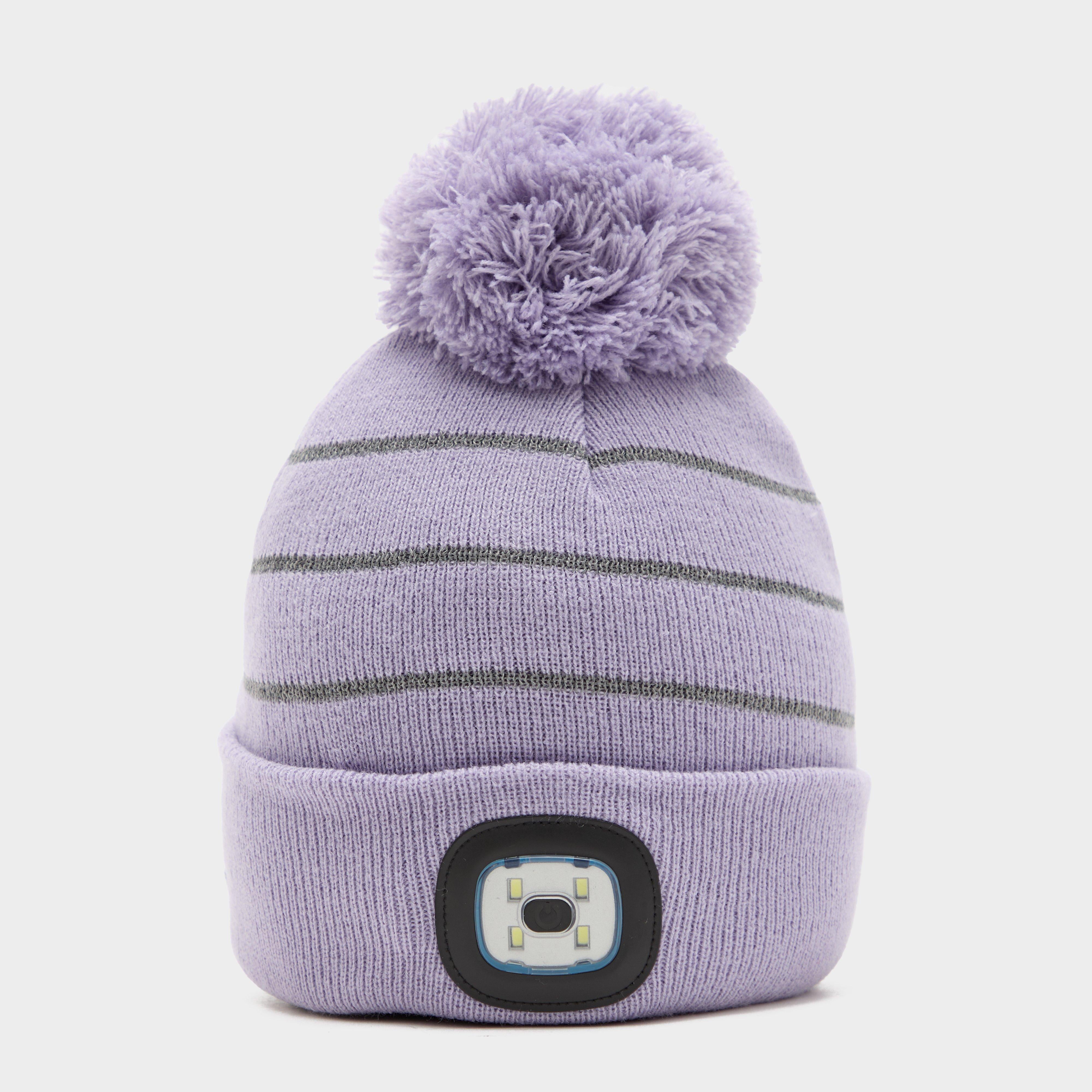 Kids Alva LED Pom Hat Lilac