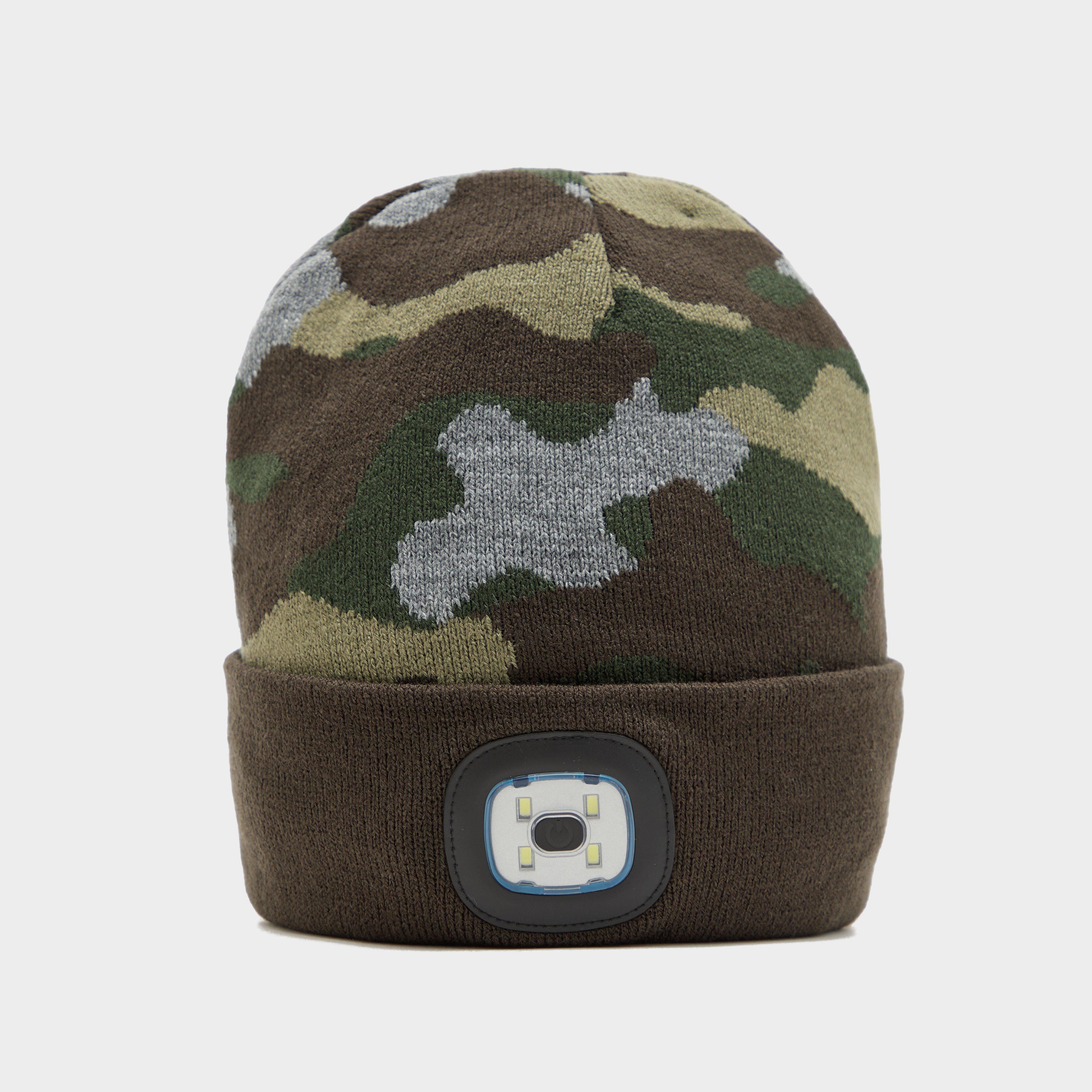 Adults Camo Conseal LED Beanie Olive
