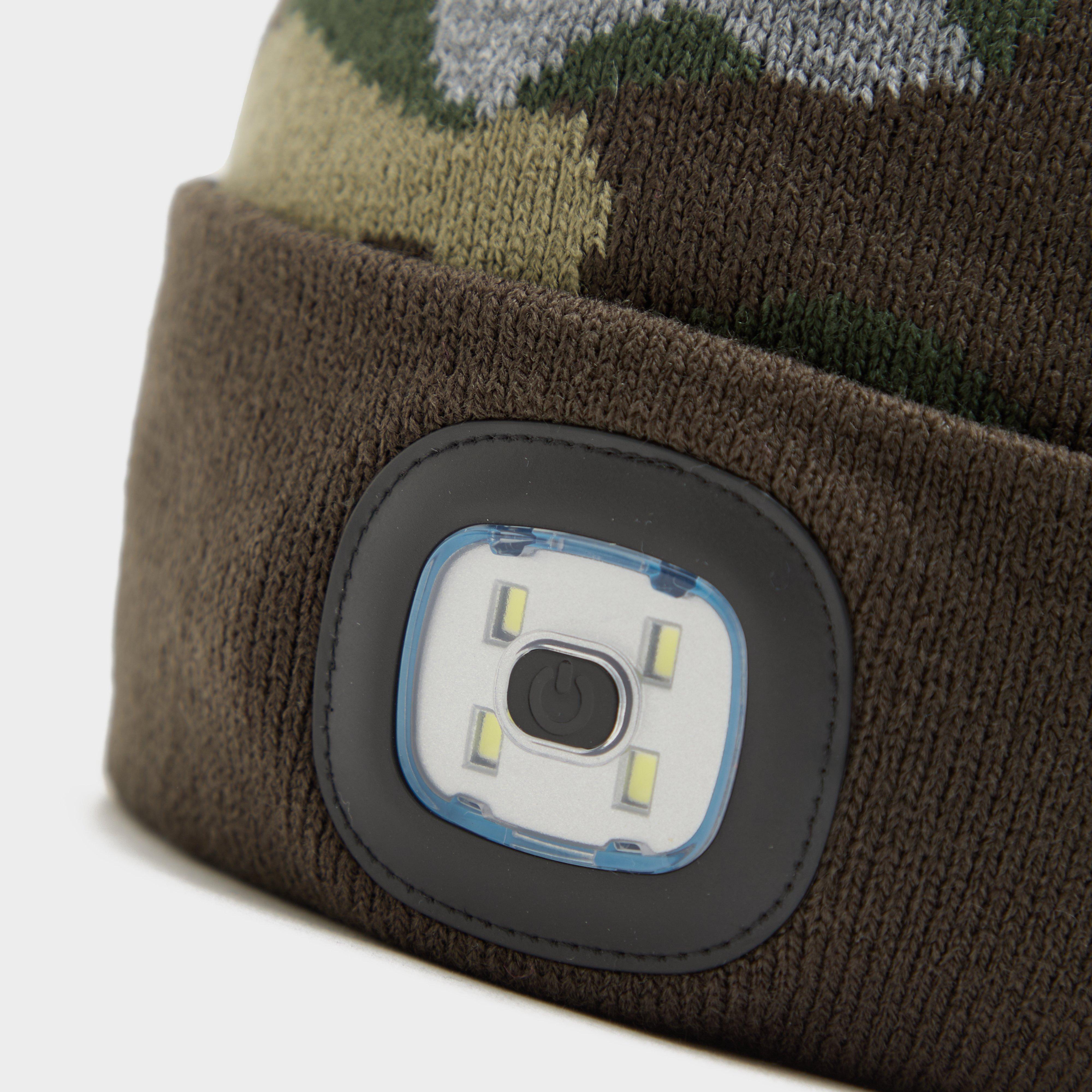 Adults Camo Conseal LED Beanie Olive