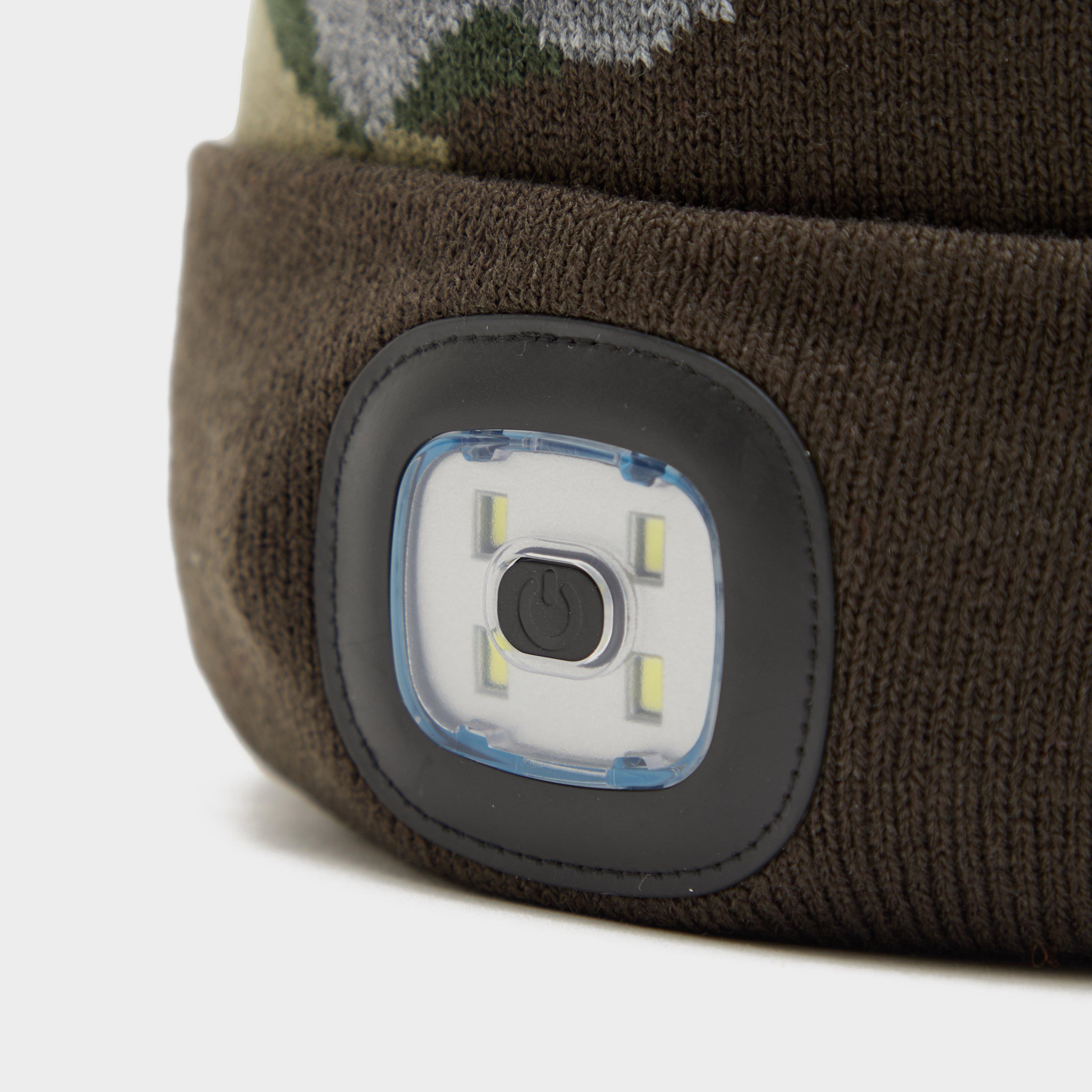 Kids Camo Beck LED Beanie Olive