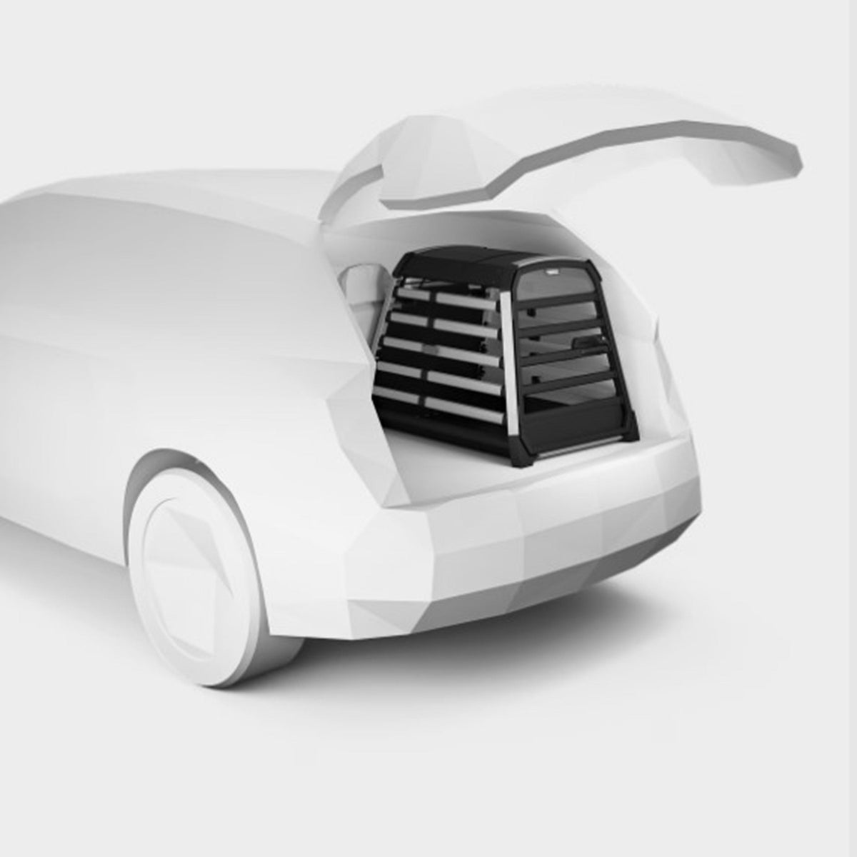 Allax Car Dog Crate Black XL