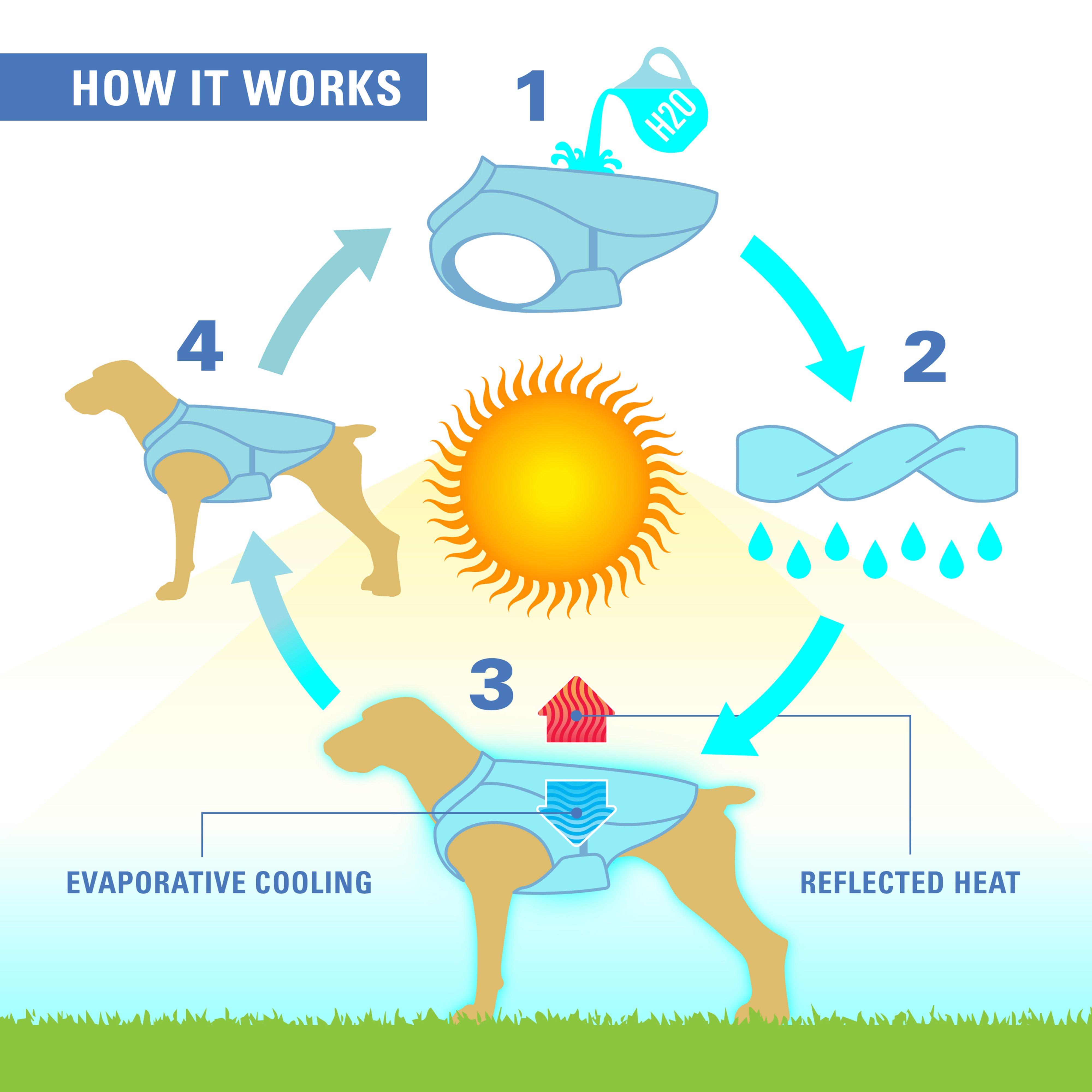 Dog Core Cooling Vest Blue