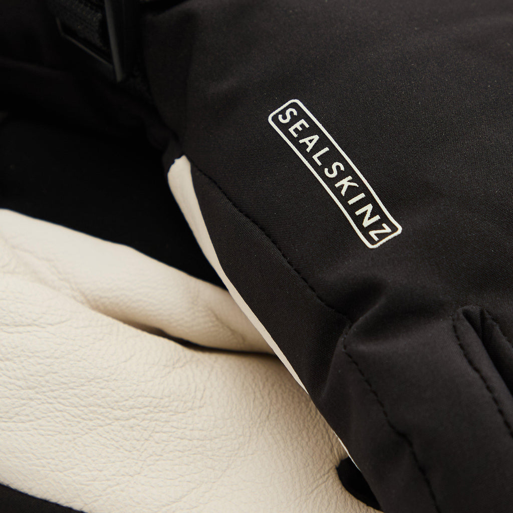 Womens Fransham Waterproof Thermal Ski Gauntlet Gloves Black