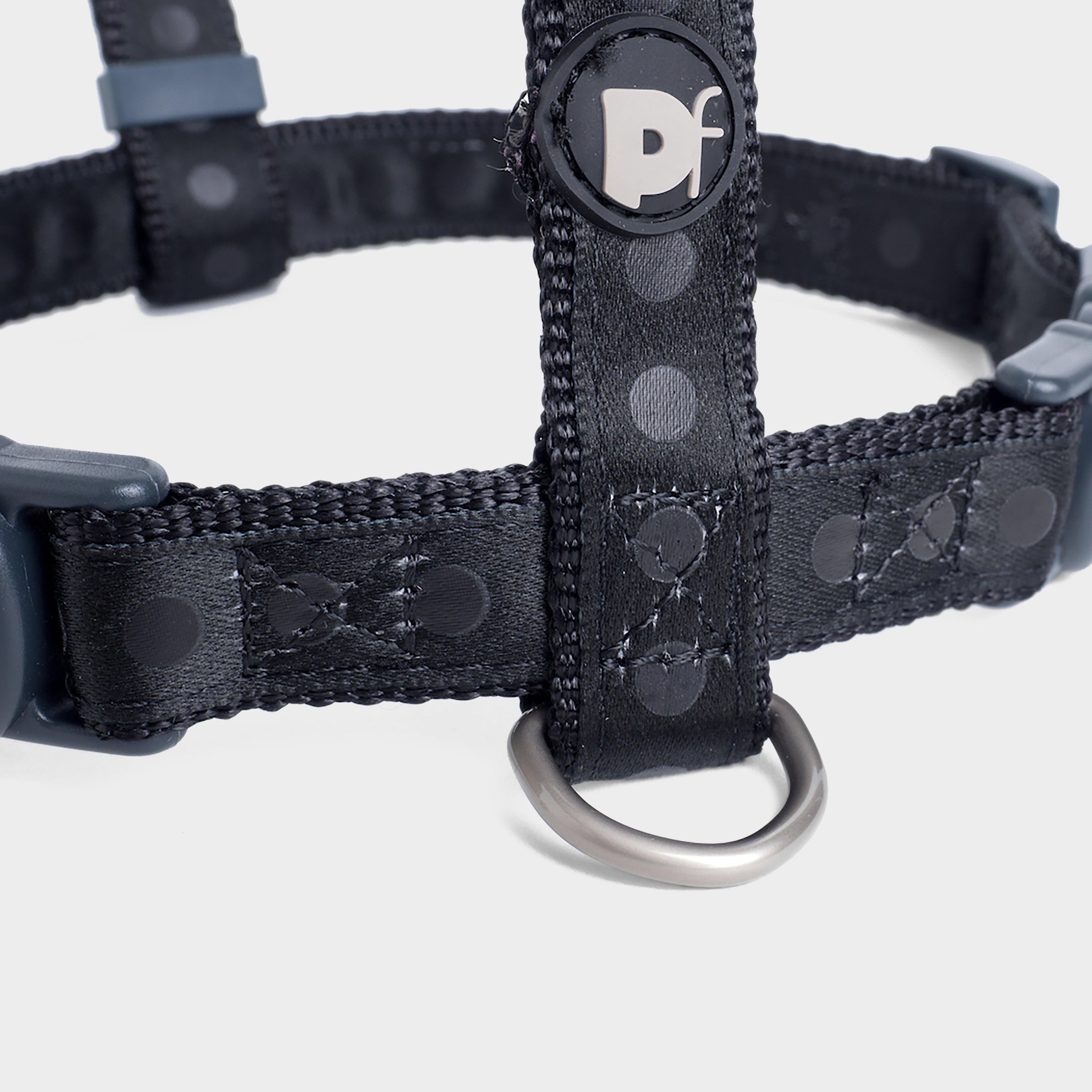 Tonal Dots Dog Harness Black M