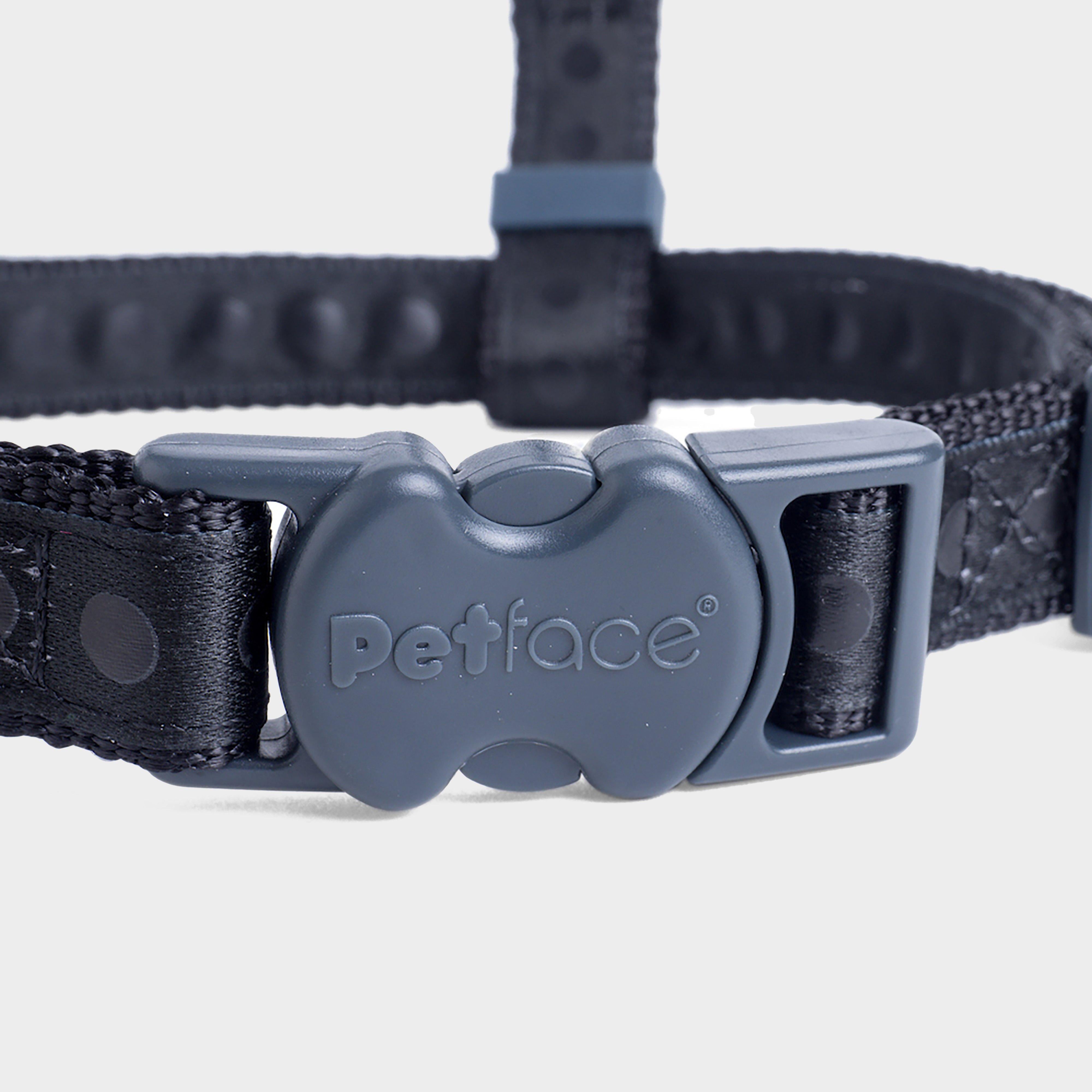 Tonal Dots Dog Harness Black L