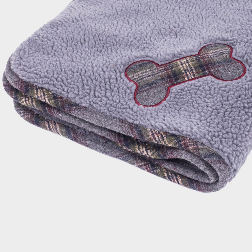 Pet Comforter Blanket Grey Tweed