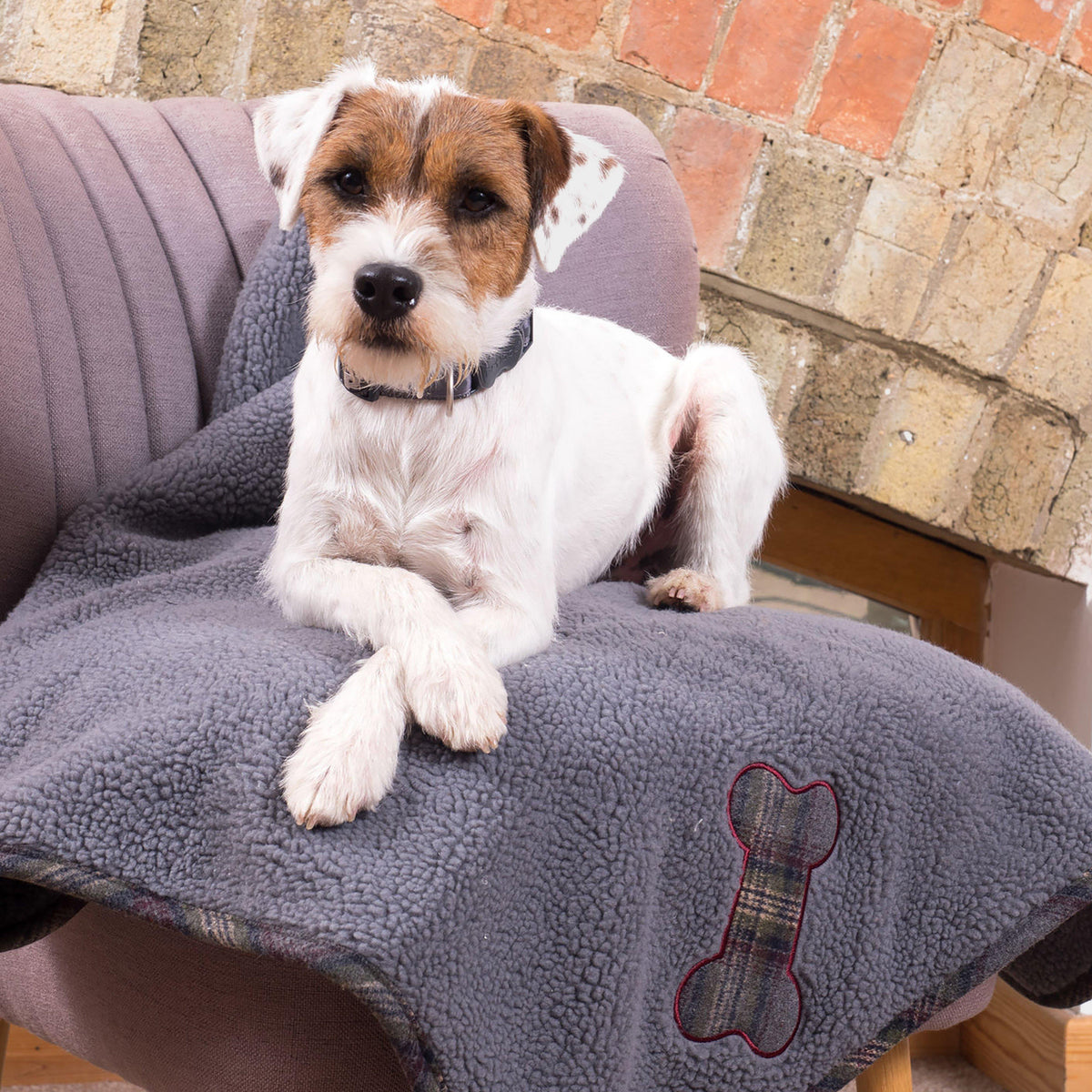 Pet Comforter Blanket Grey Tweed