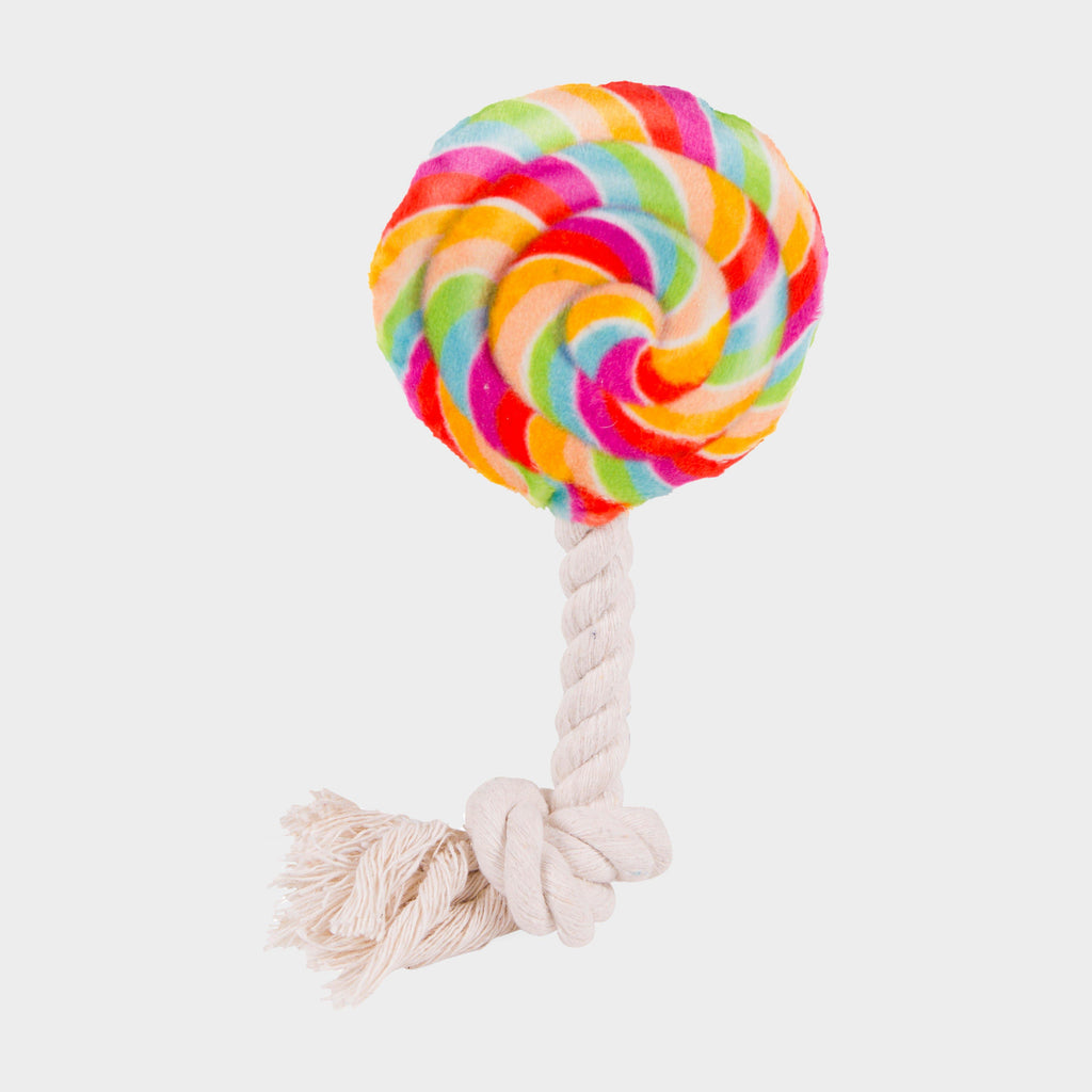 Lilly Lollipop Plush & Rope Dog Toy