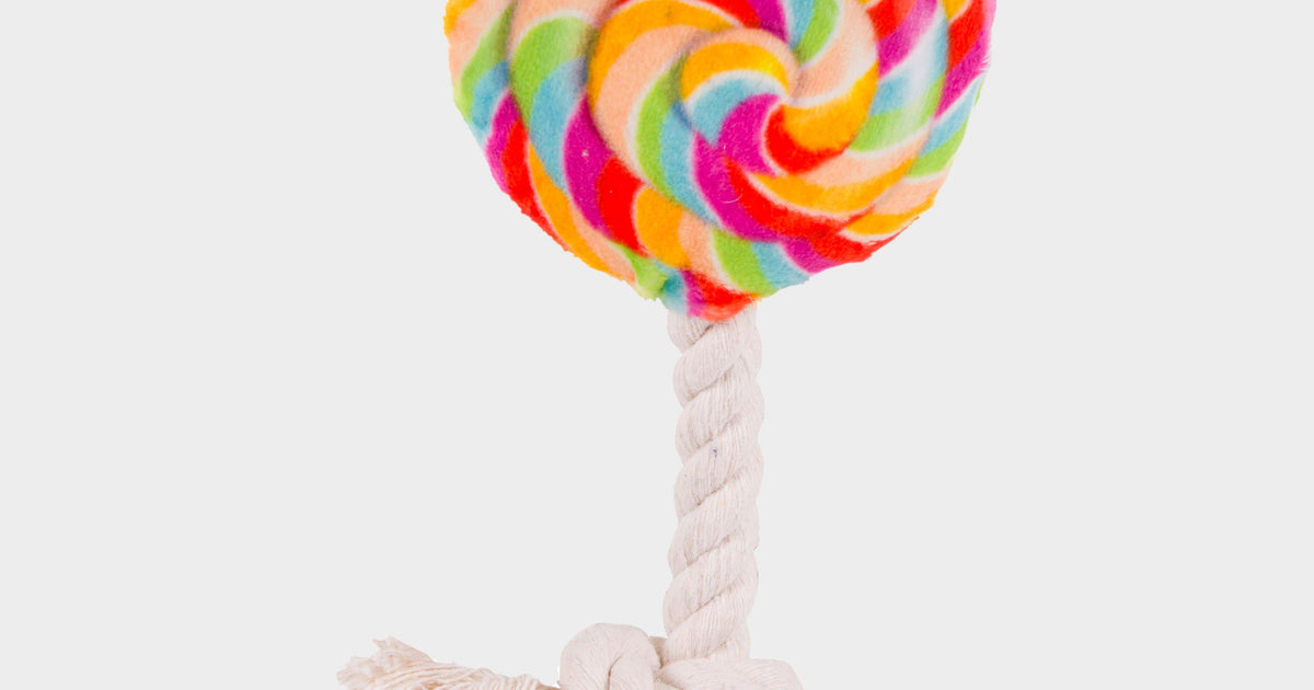 Petface Lilly Lollipop Plush & Rope Dog Toy – Naylors
