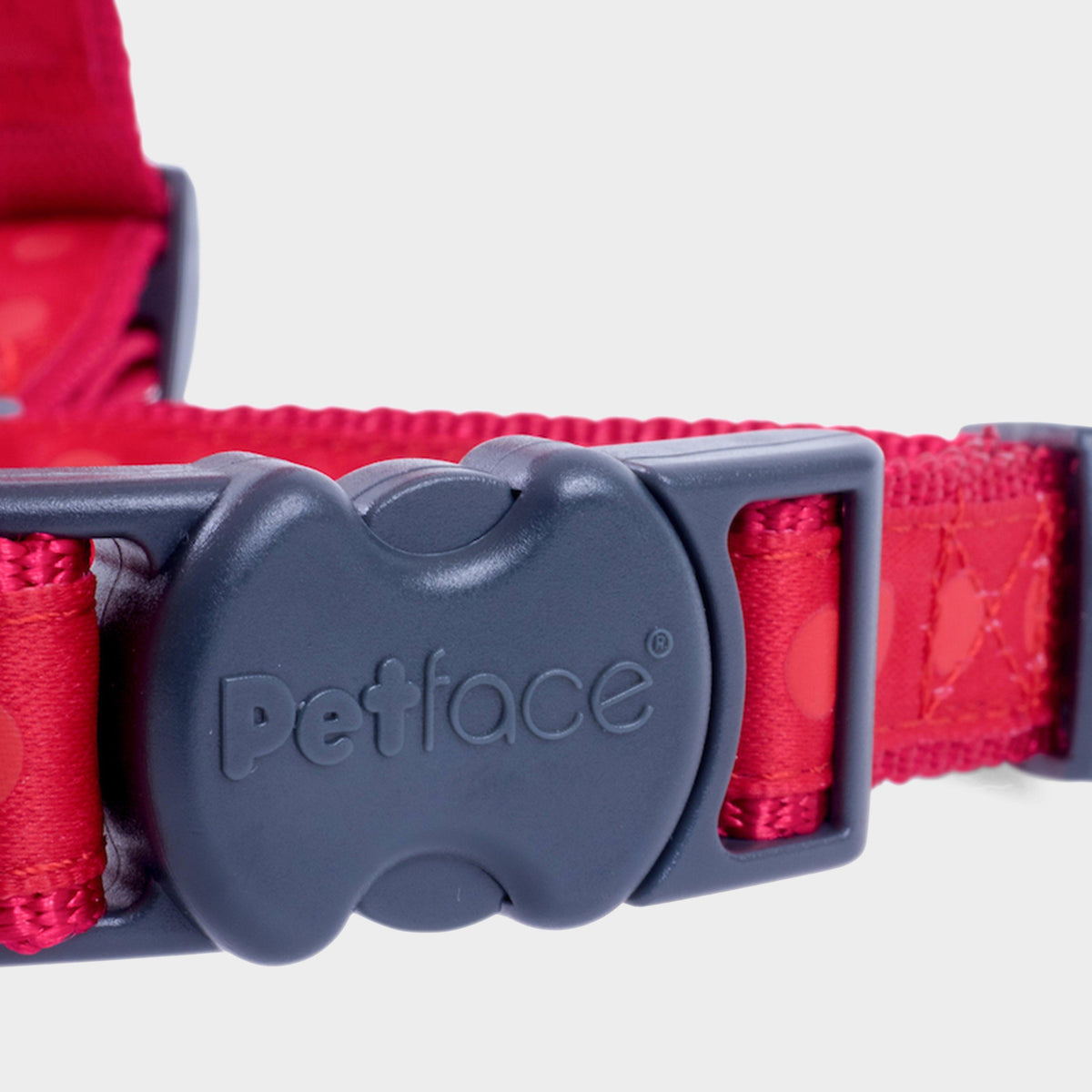 Tonal Dots Dog Harness Red L