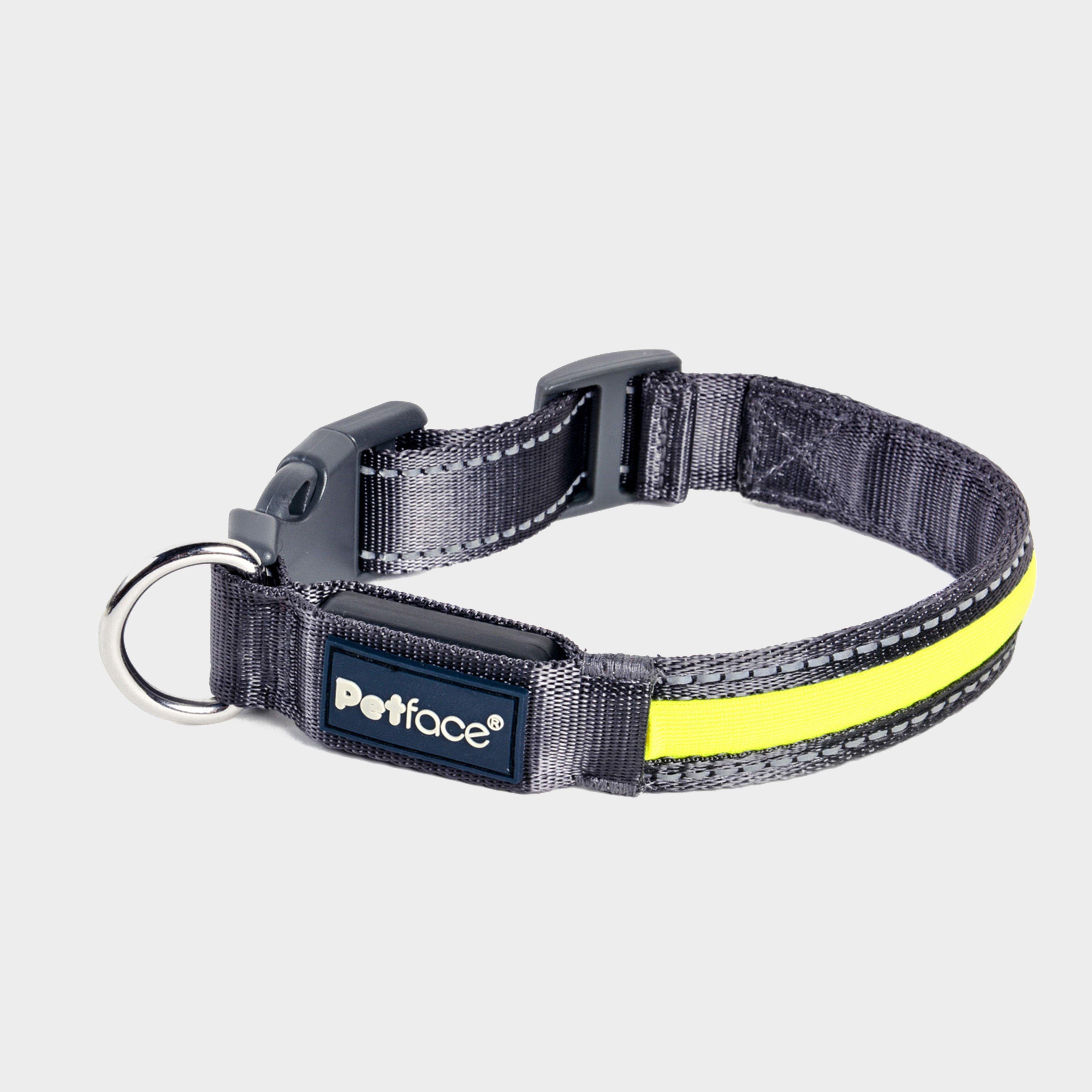 Reflective Flashing Dog Collar Yellow M