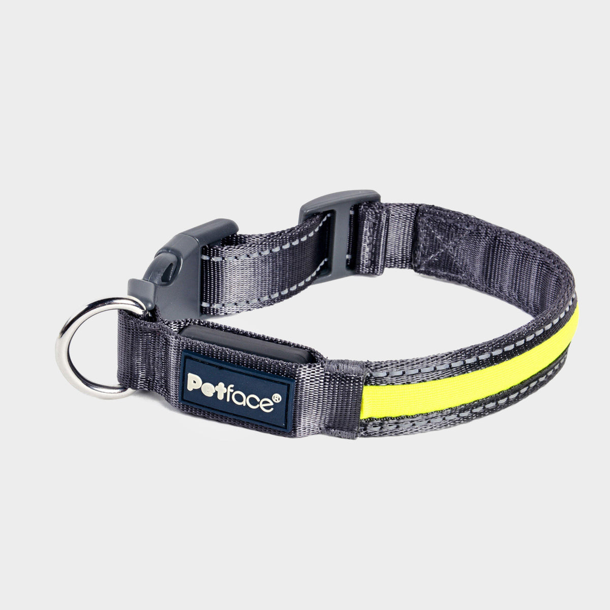Reflective Flashing Dog Collar Yellow L