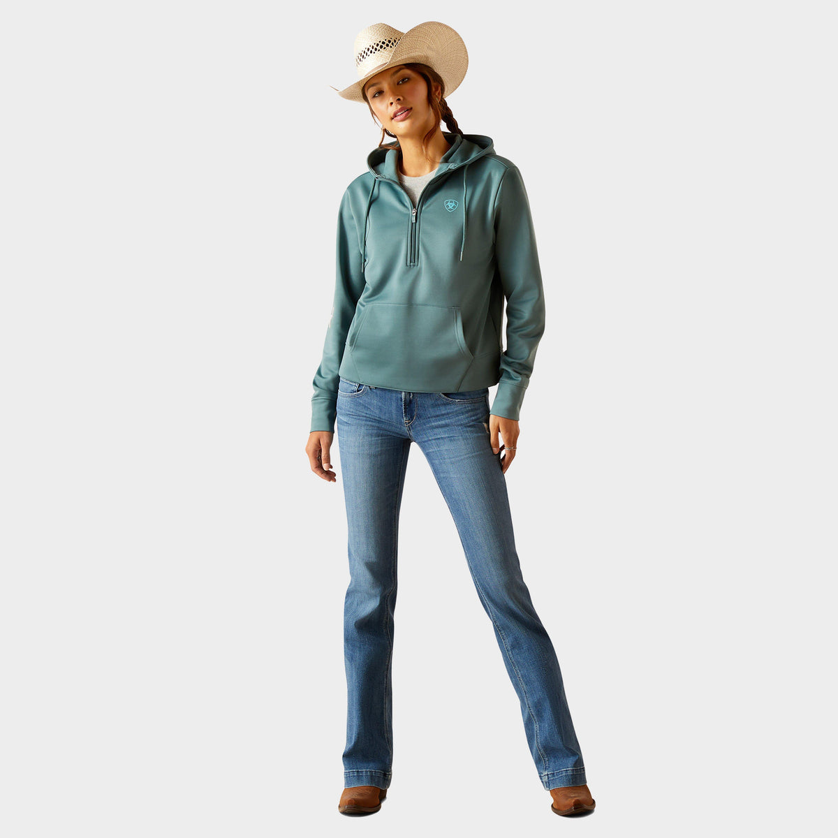 Womens Tek Hoodie 1/2 Zip Hoodie North Atlantic