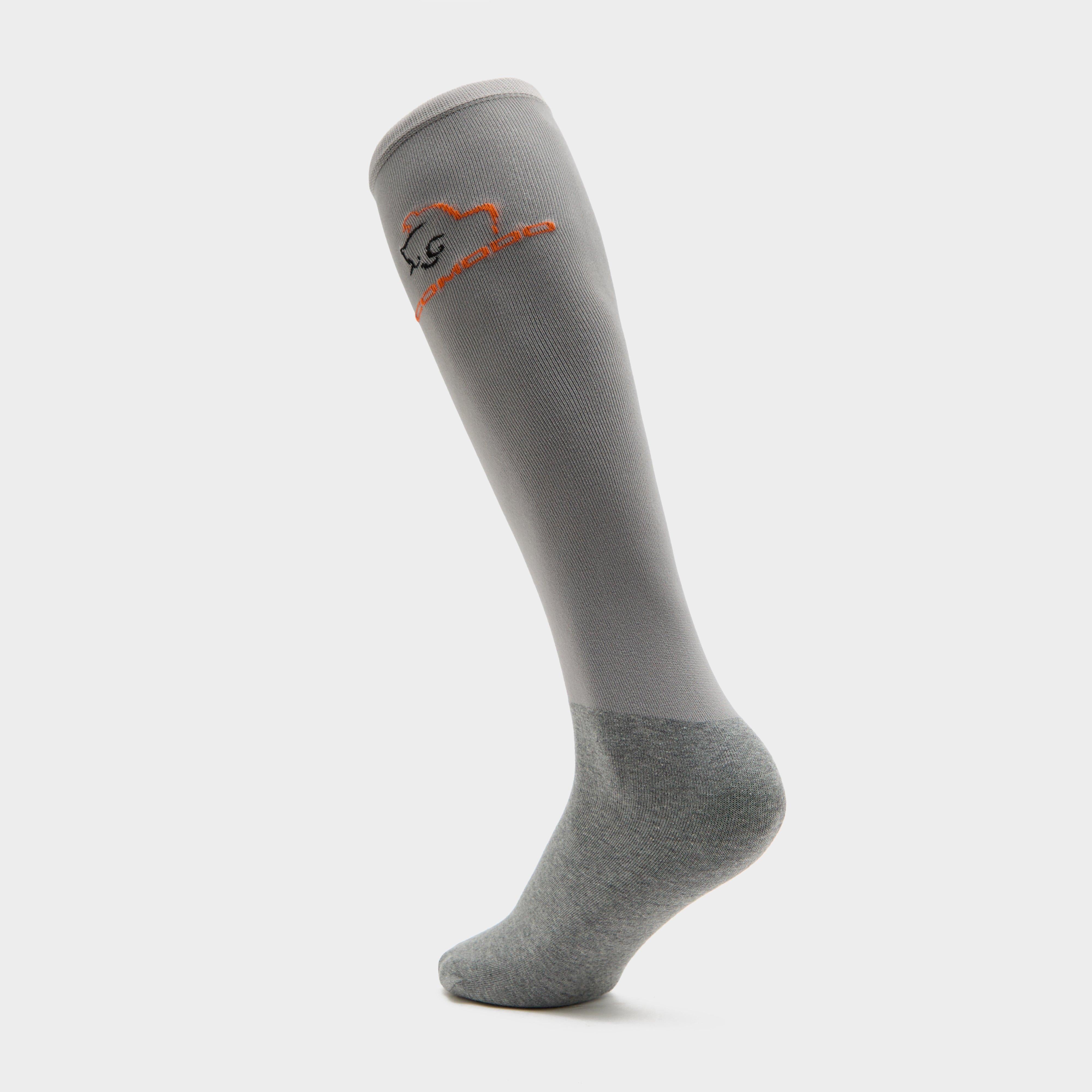 Adults Silicone Grip Socks Grey
