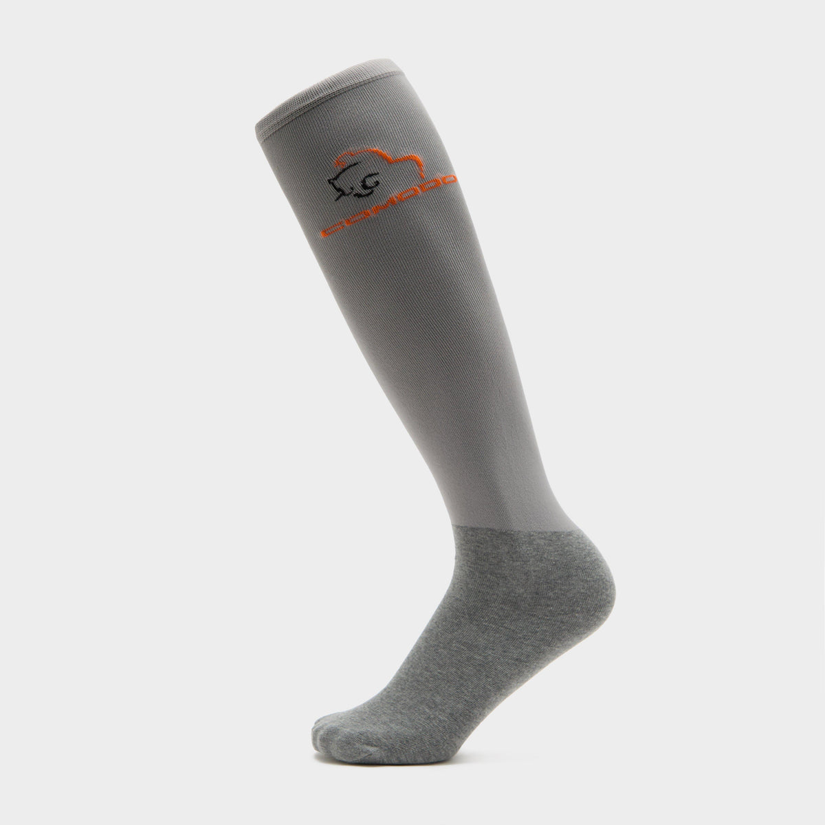 Adults Silicone Grip Socks Grey