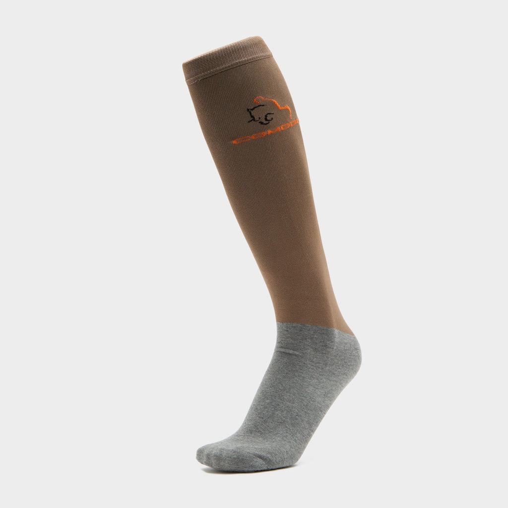 Adults Silicone Grip Socks Beige