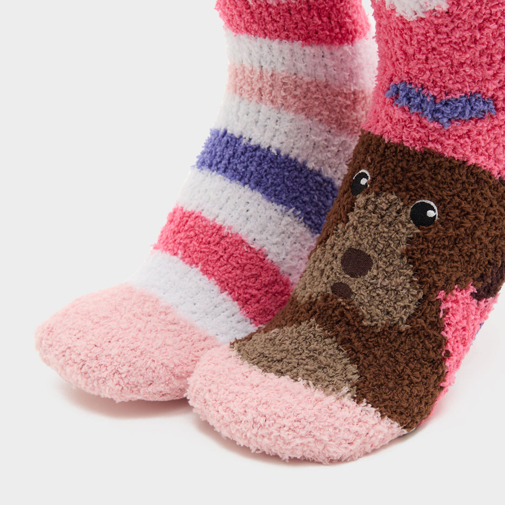 Kids Lounge Socks 2 Pack Dog