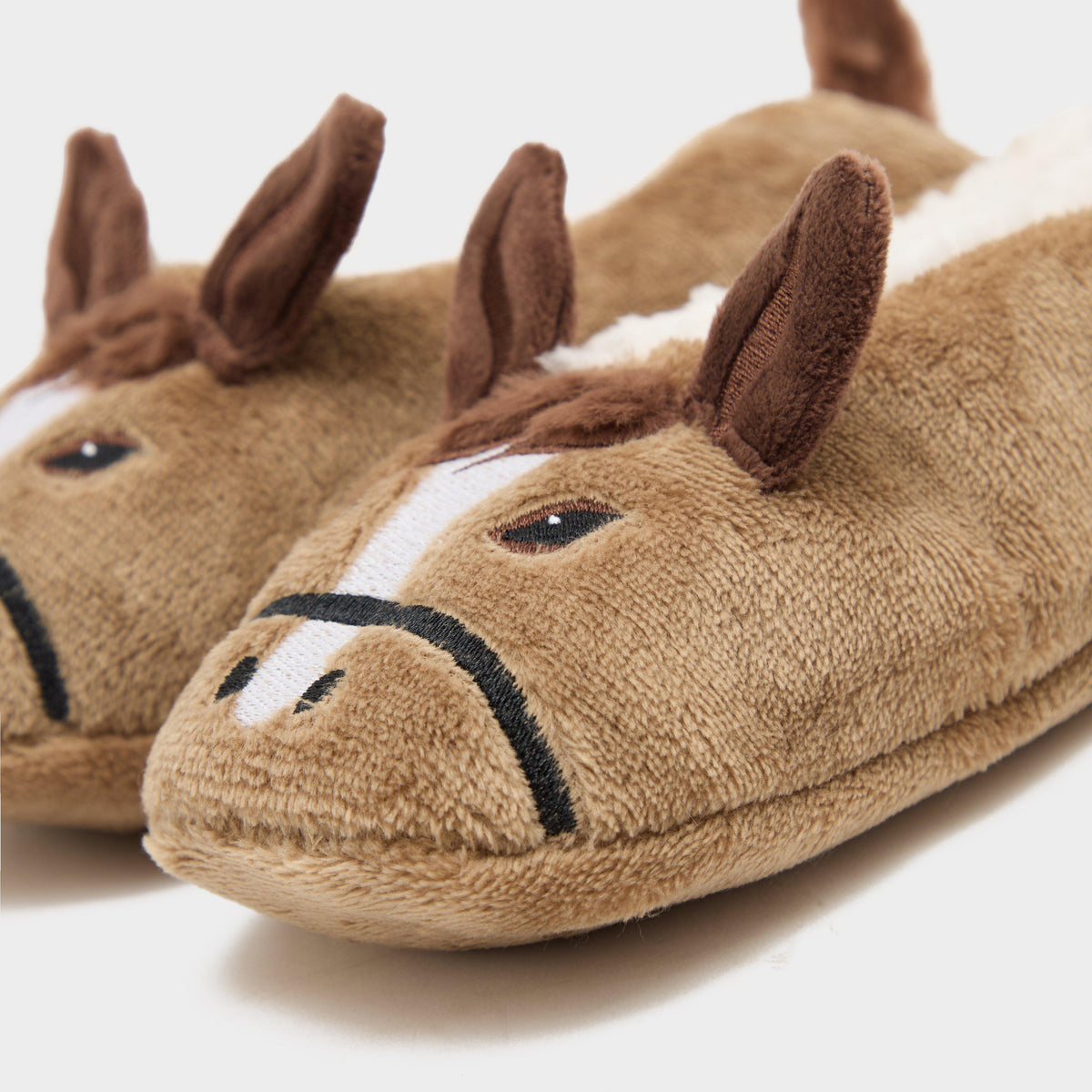 Kids Wild Feet Fluffy Footsie Slippers Horse