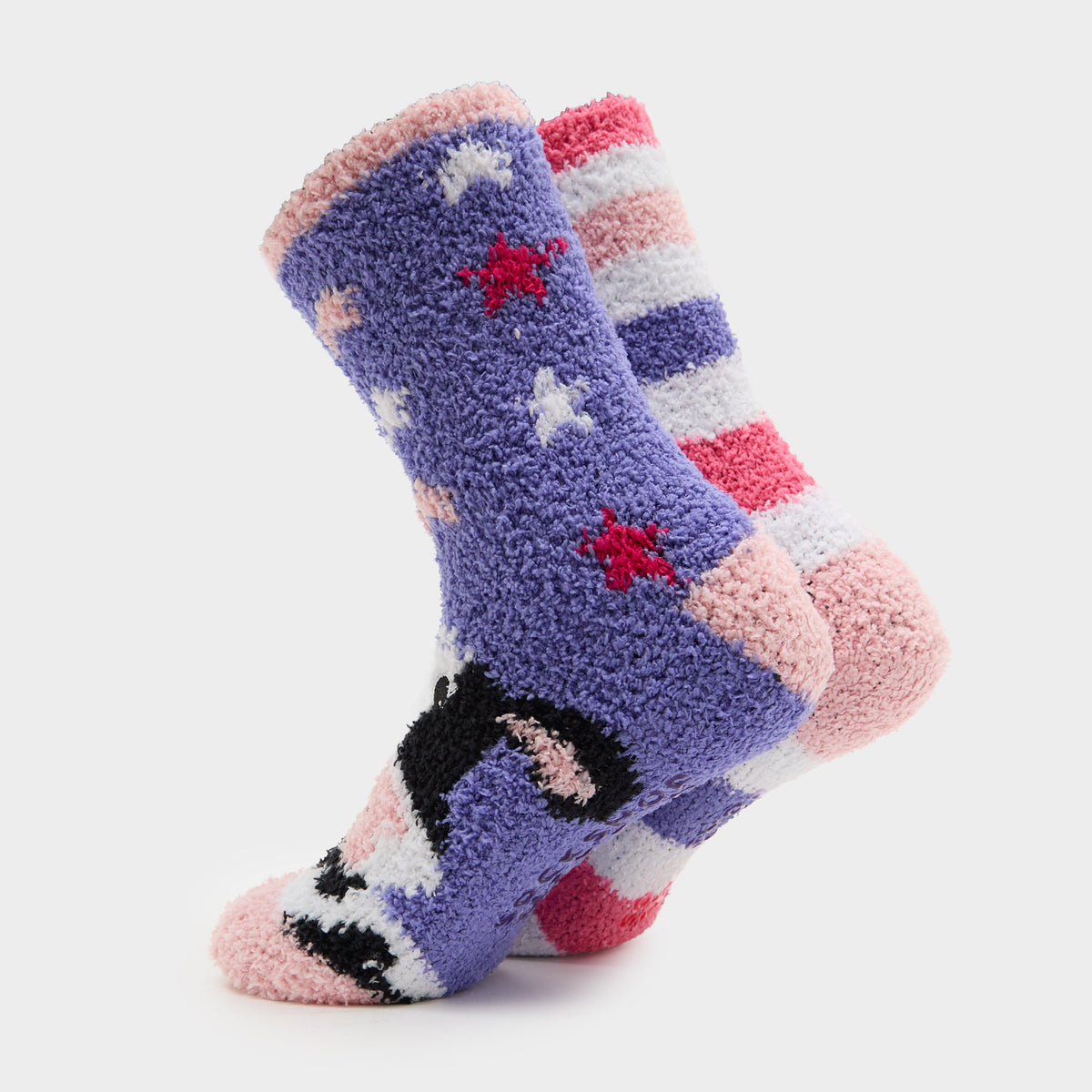 Womens Lounge Socks 2 Pack Cow