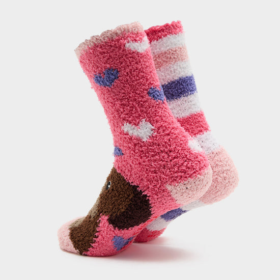 Women's Lounge Socks 2 Pack Dog