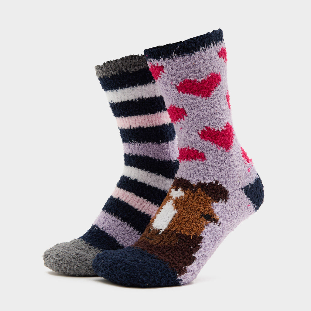 Women's Lounge Socks 2 Pack Horse